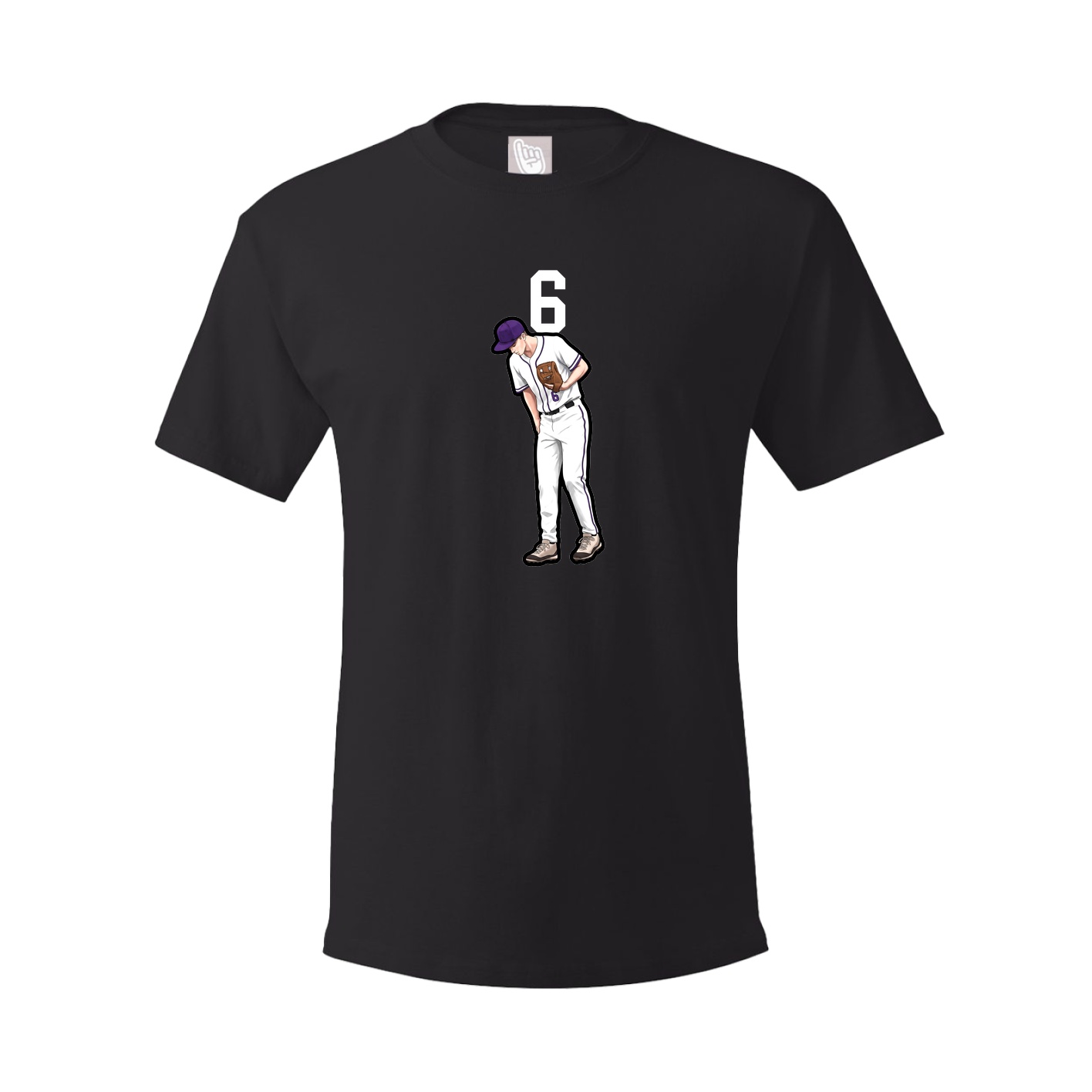 Youth Tee — Number Top in Black