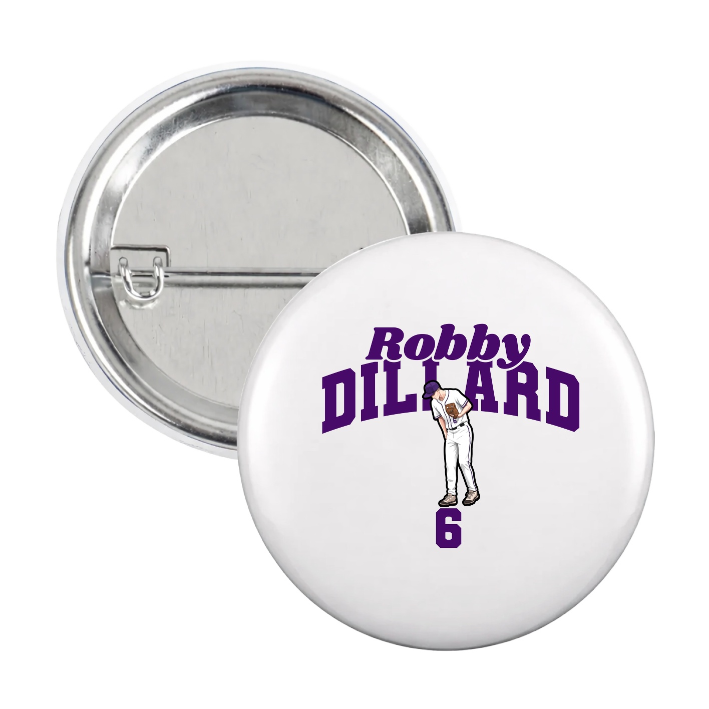 Game Day Button — Signature Arch in White