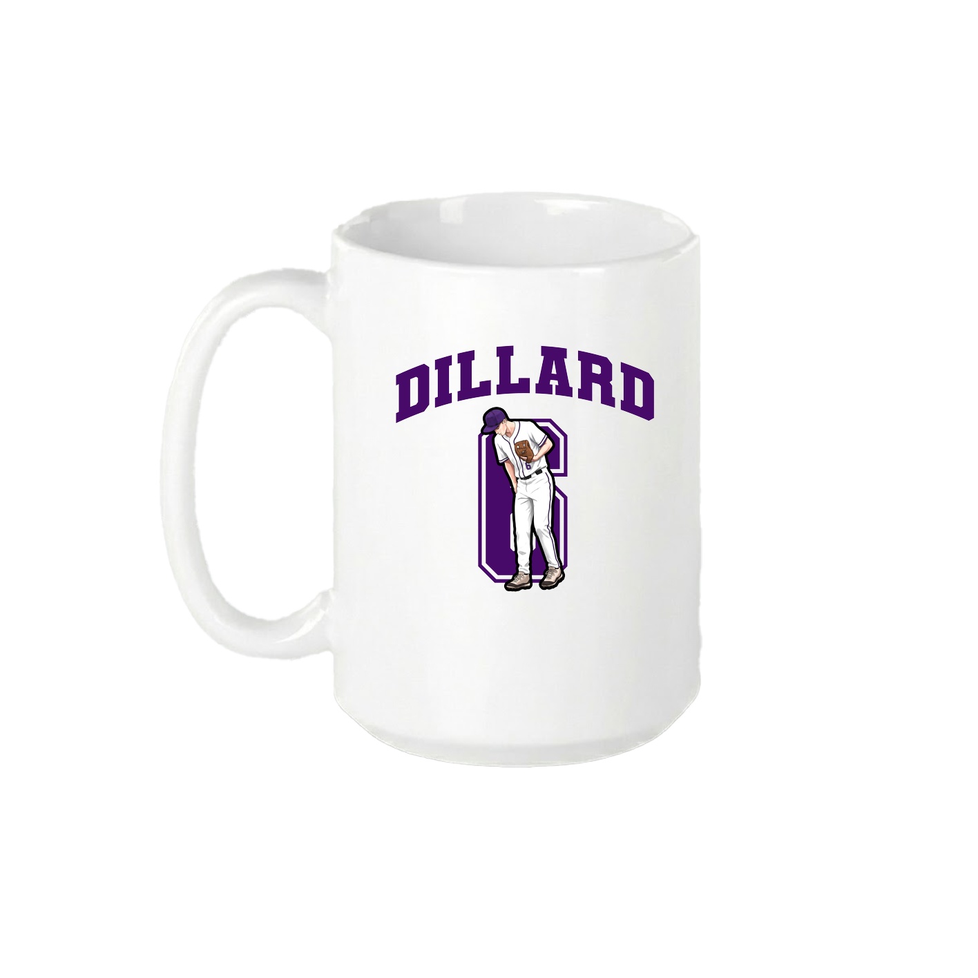15oz Coffee Mug — Number in White