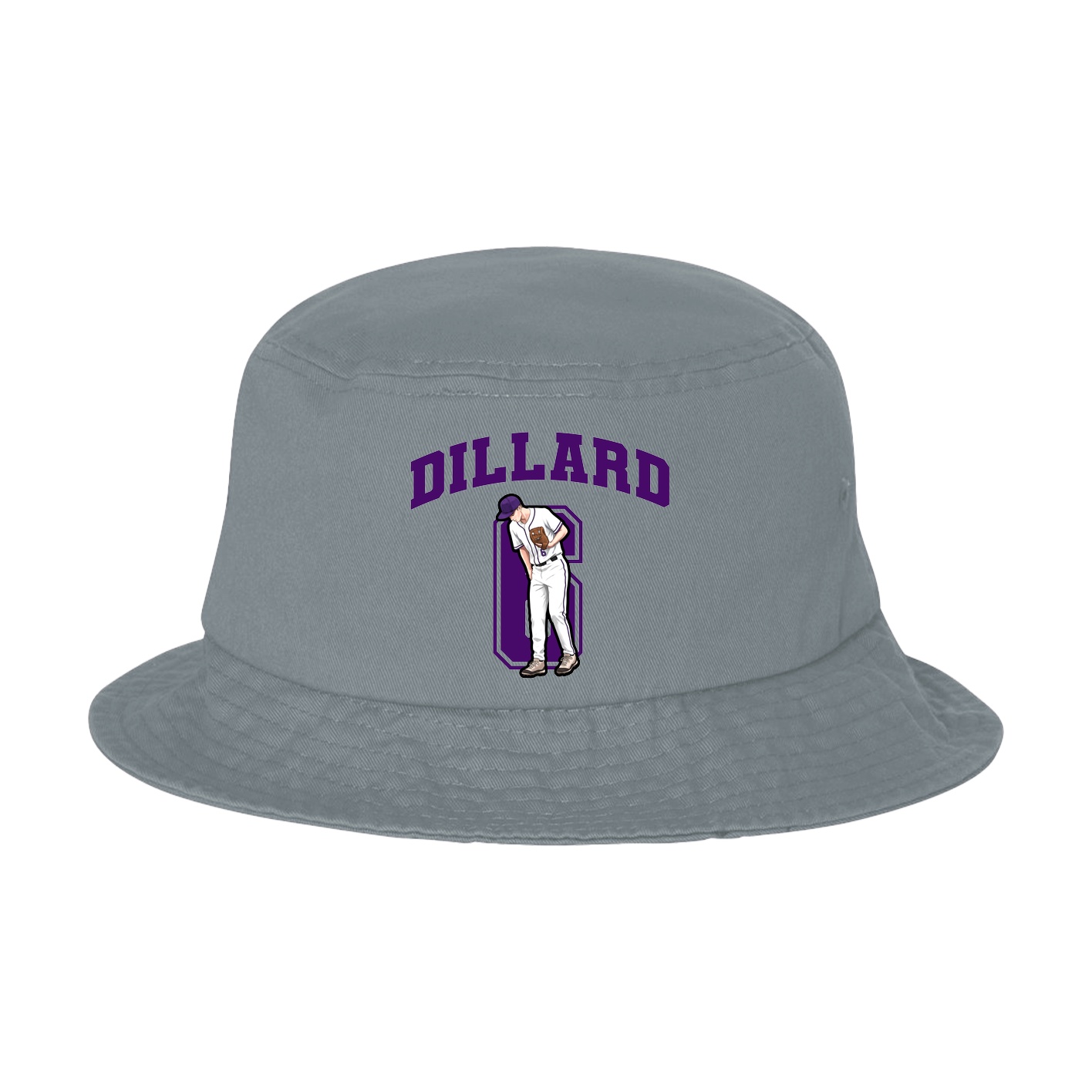 Bucket Cap — Number in Grey