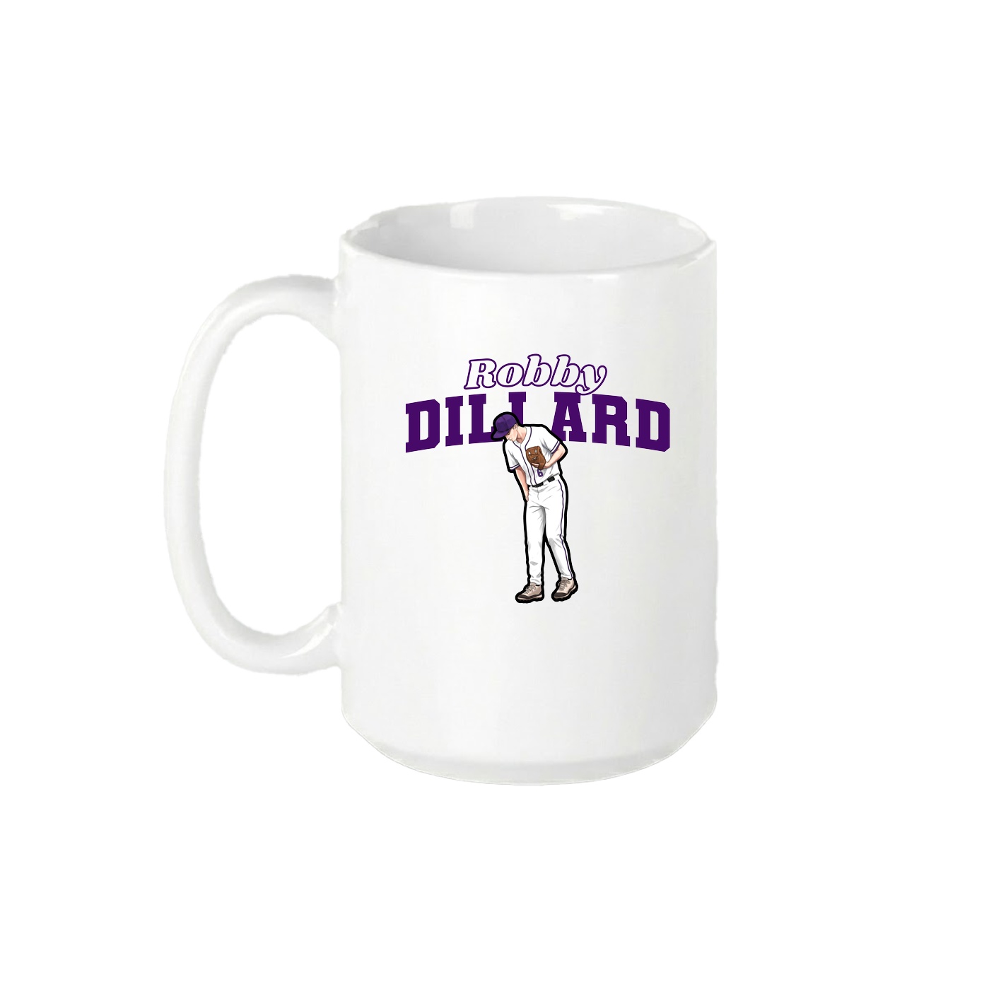 15oz Coffee Mug — Name Arch in White