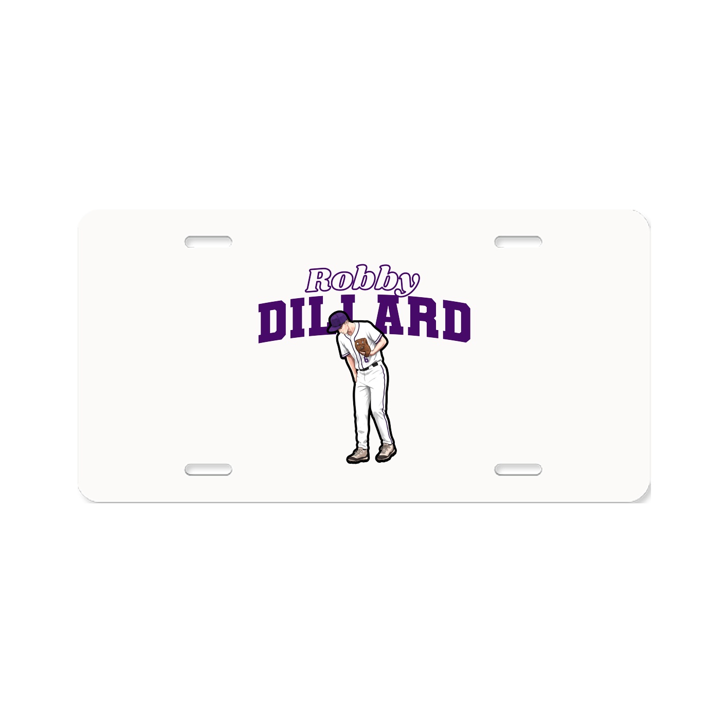 License Plate — Name Arch in Classic