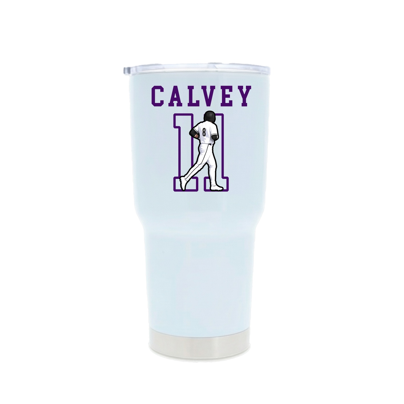 30oz Stainless Steel Tumbler — Shirsey in White