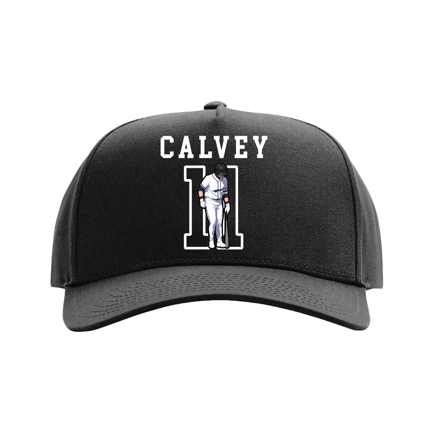 Full Fabric Five-Panel Champ Cap — Shirsey in Black