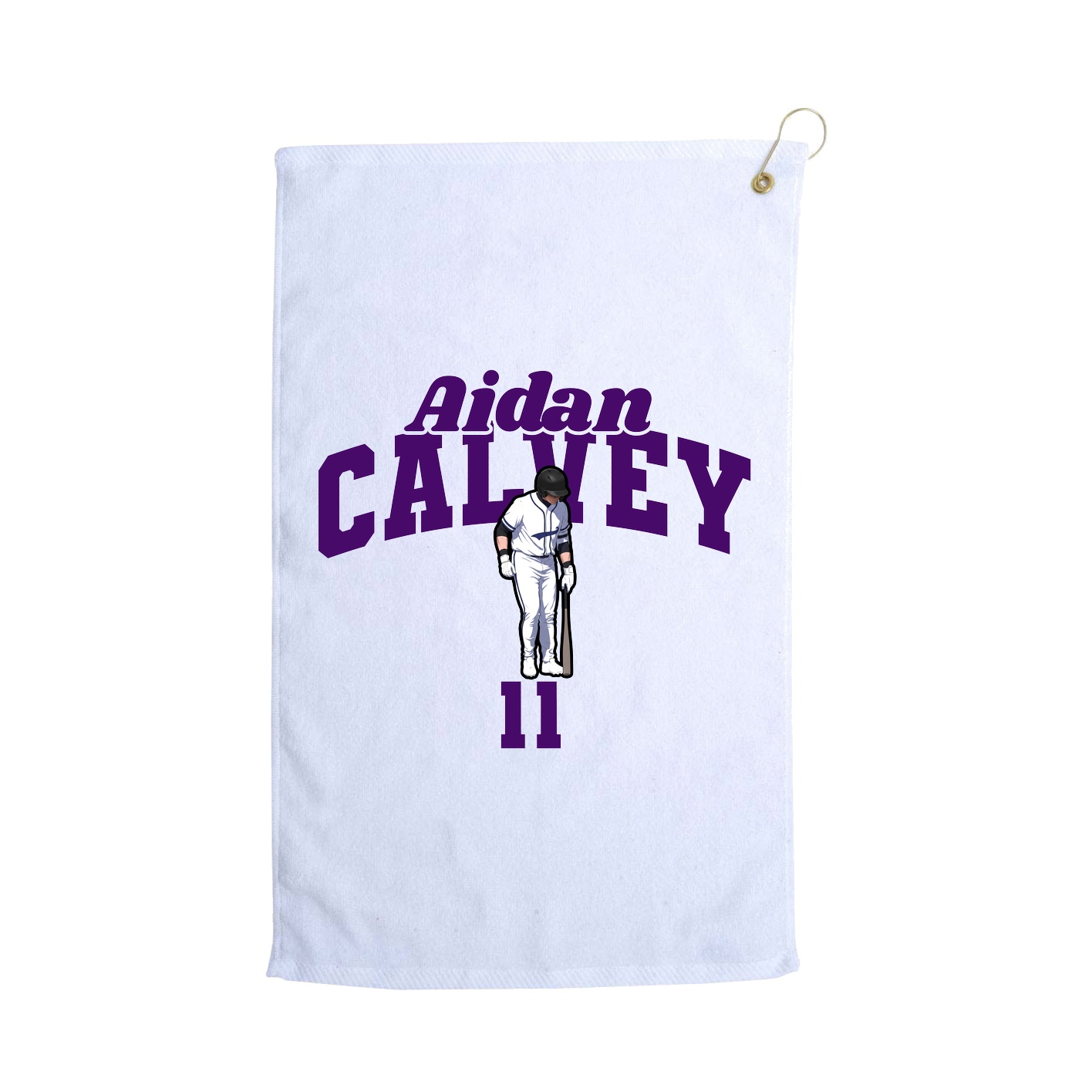 Golf Towel — Signature Arch in White