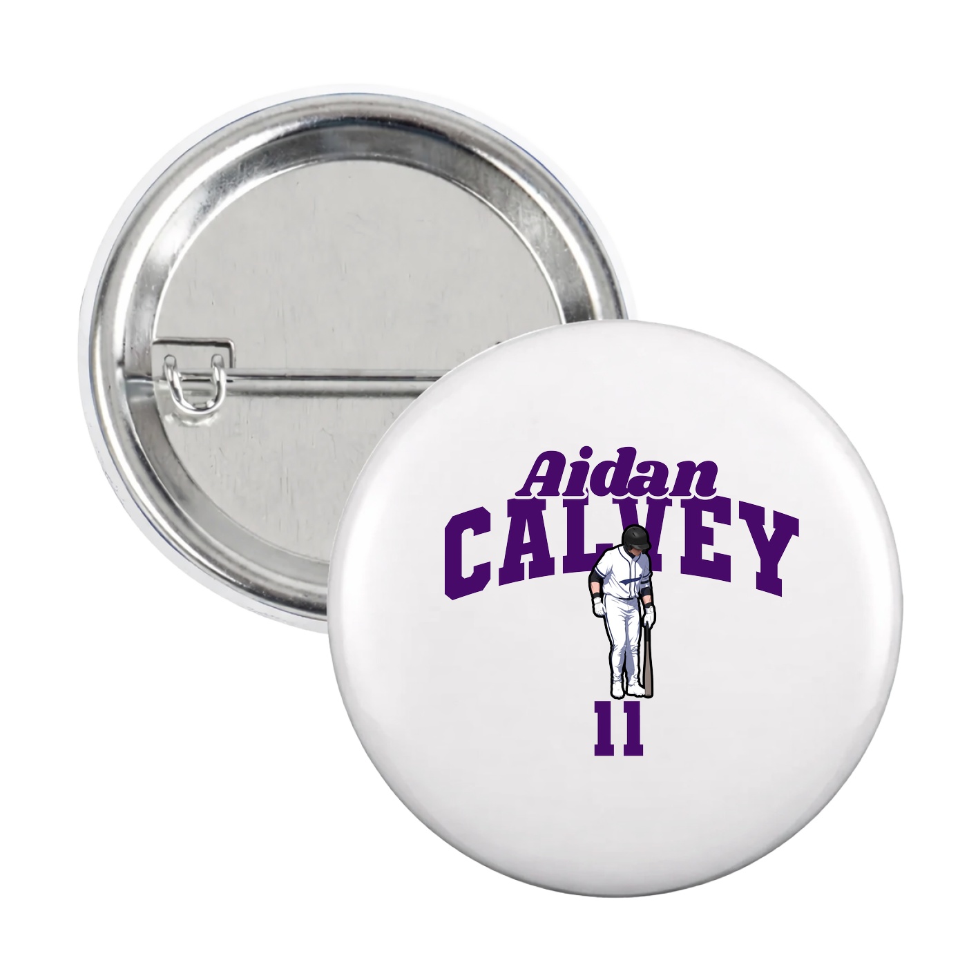 Game Day Button — Signature Arch in White