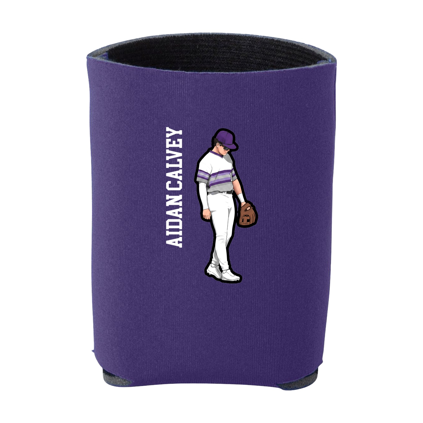 Can Holder — Name Vertical in Purple
