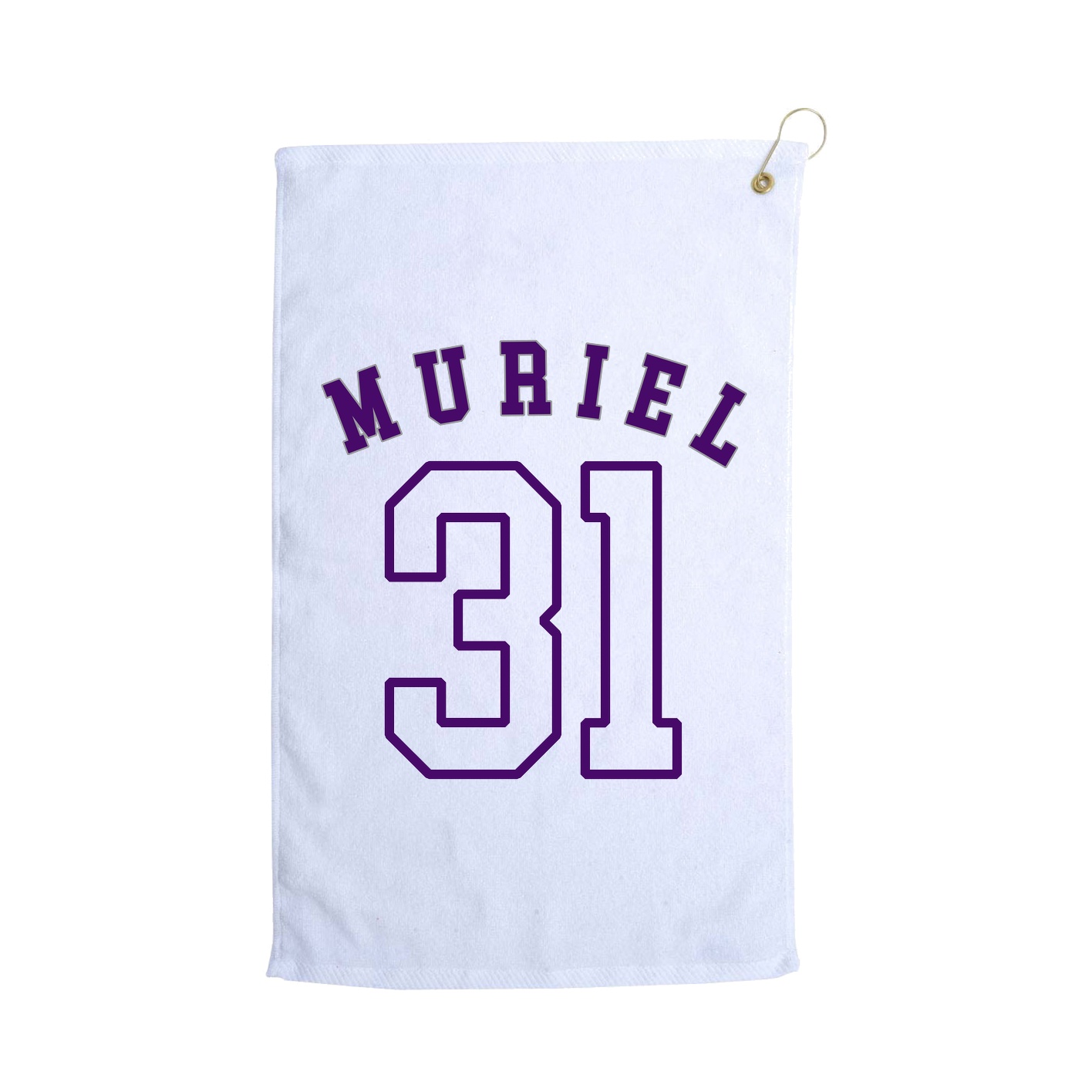 Golf Towel — Shirsey Arch in White