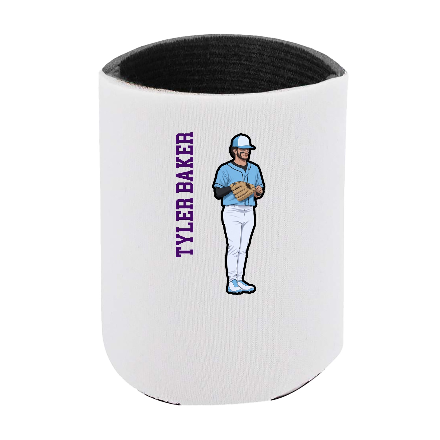 Can Holder — Name Vertical in White