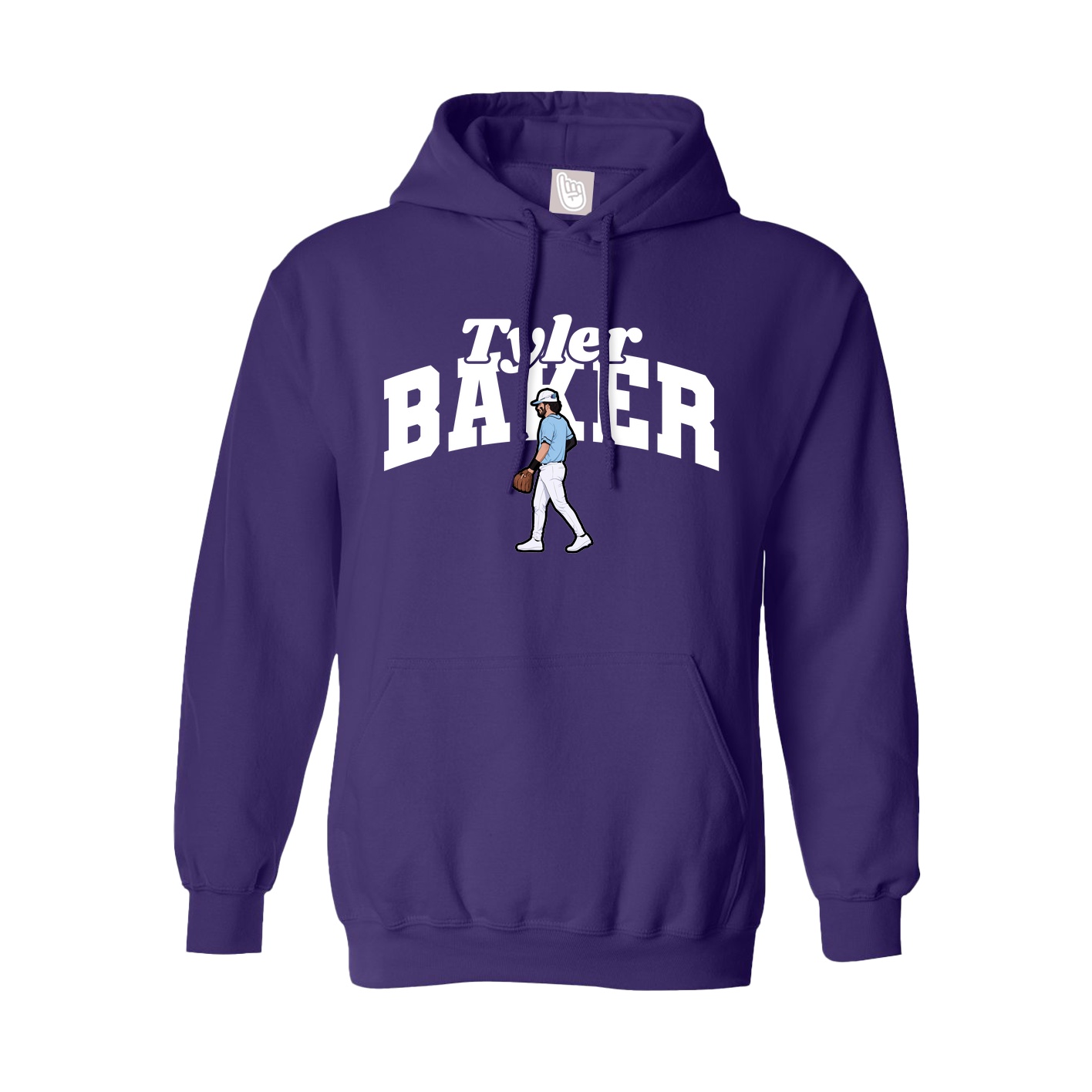 Youth Hoodie — Signature Arch in Purple