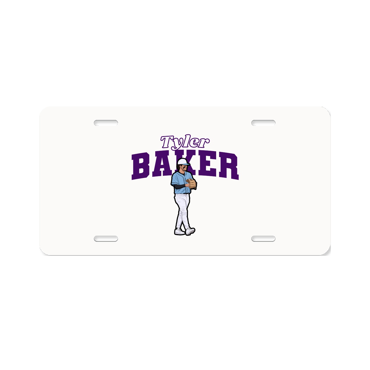 License Plate — Name Arch in Classic