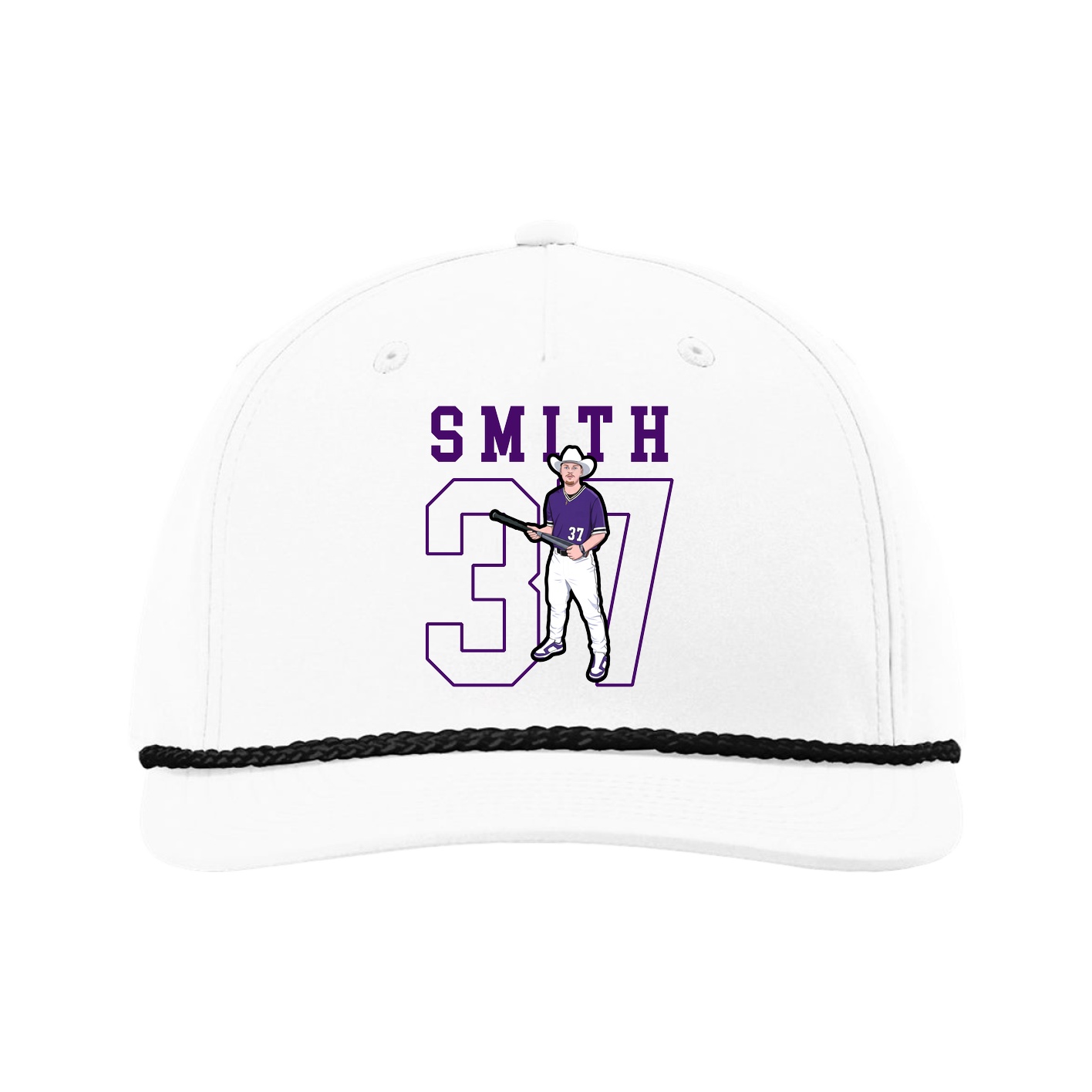 Five-Panel Classic Rope Cap — Shirsey in White