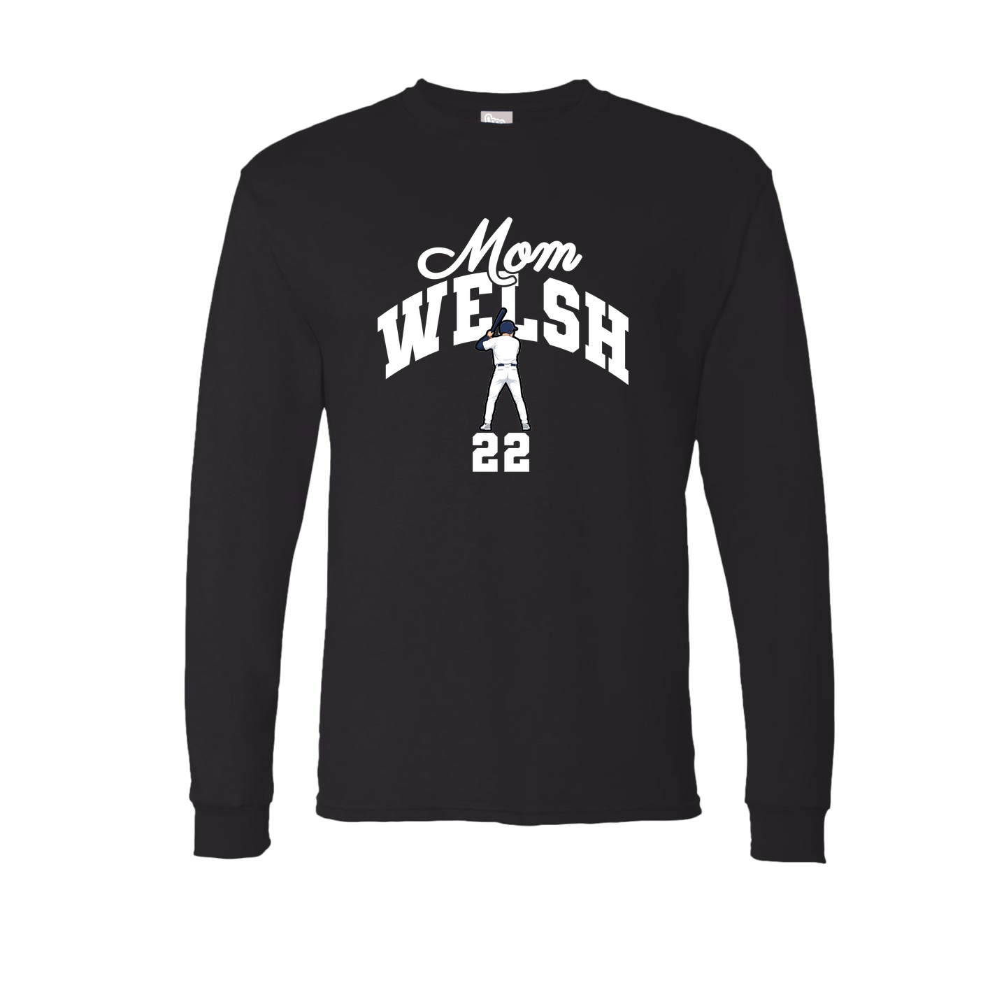 Long Sleeve Tee — Mothers Day Arch in Black