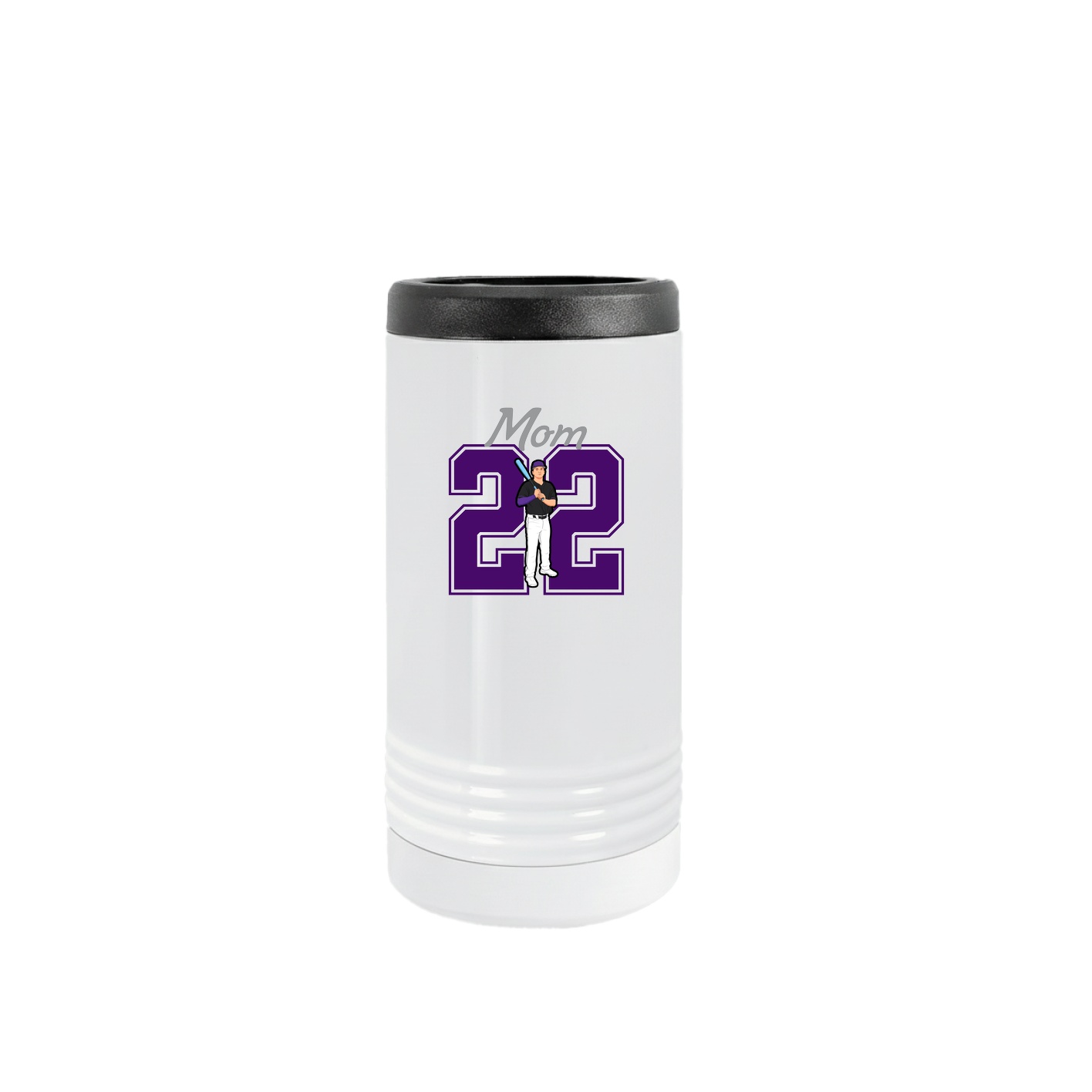 Slim Beverage Holder — Mothers Day Shirsey in White