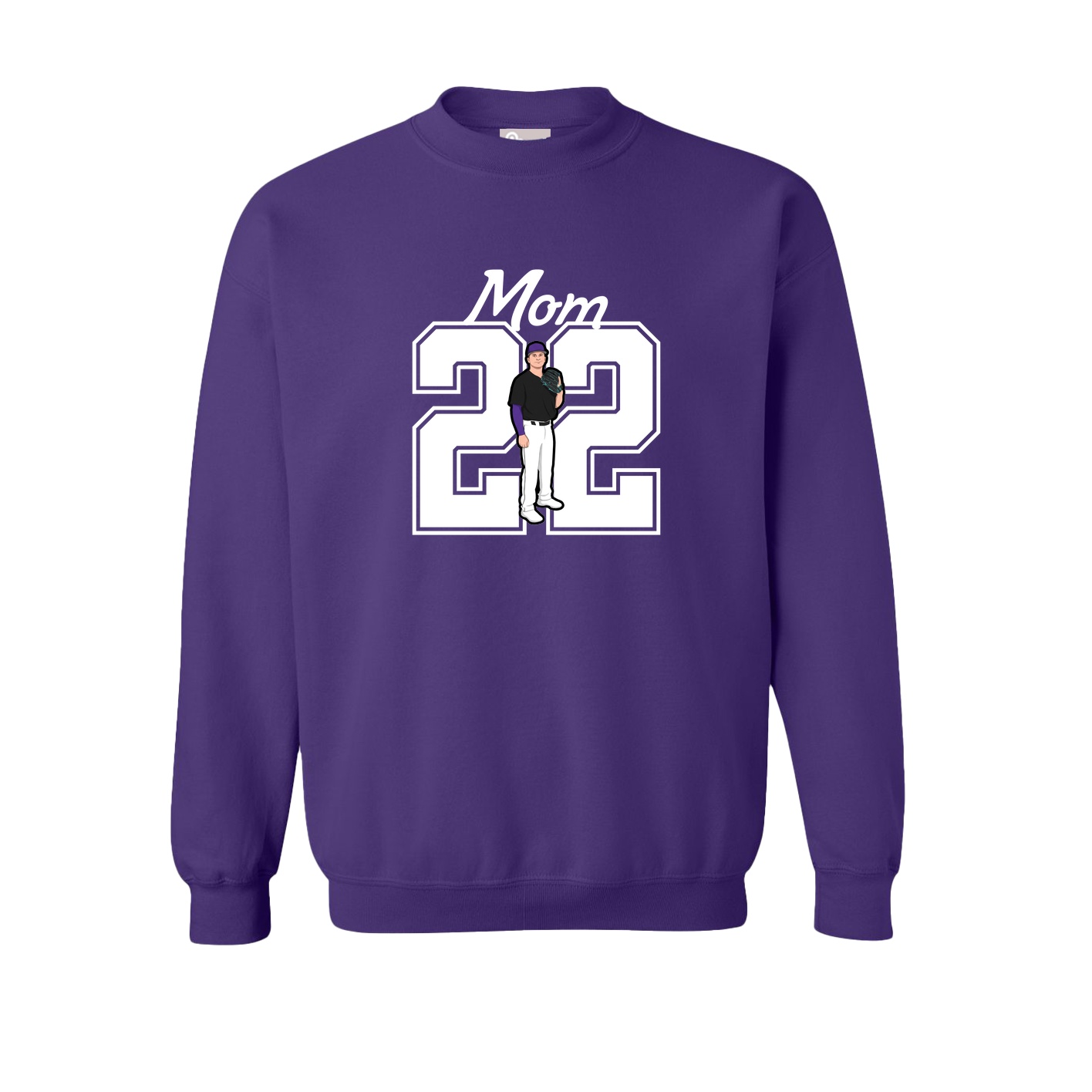 Fleece Crew — Mothers Day Shirsey in Purple