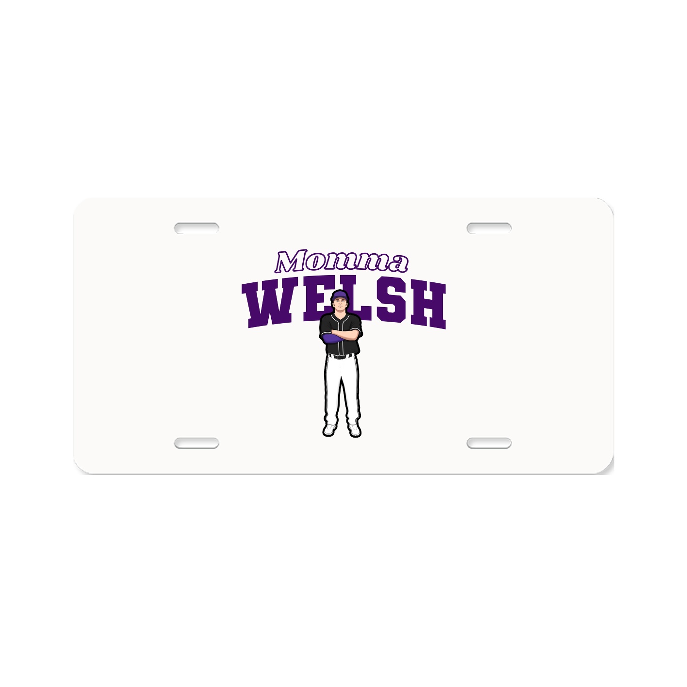 License Plate — Mothers Day Block in Classic