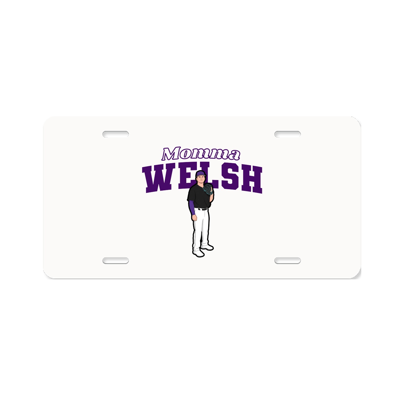 License Plate — Mothers Day Block in Classic