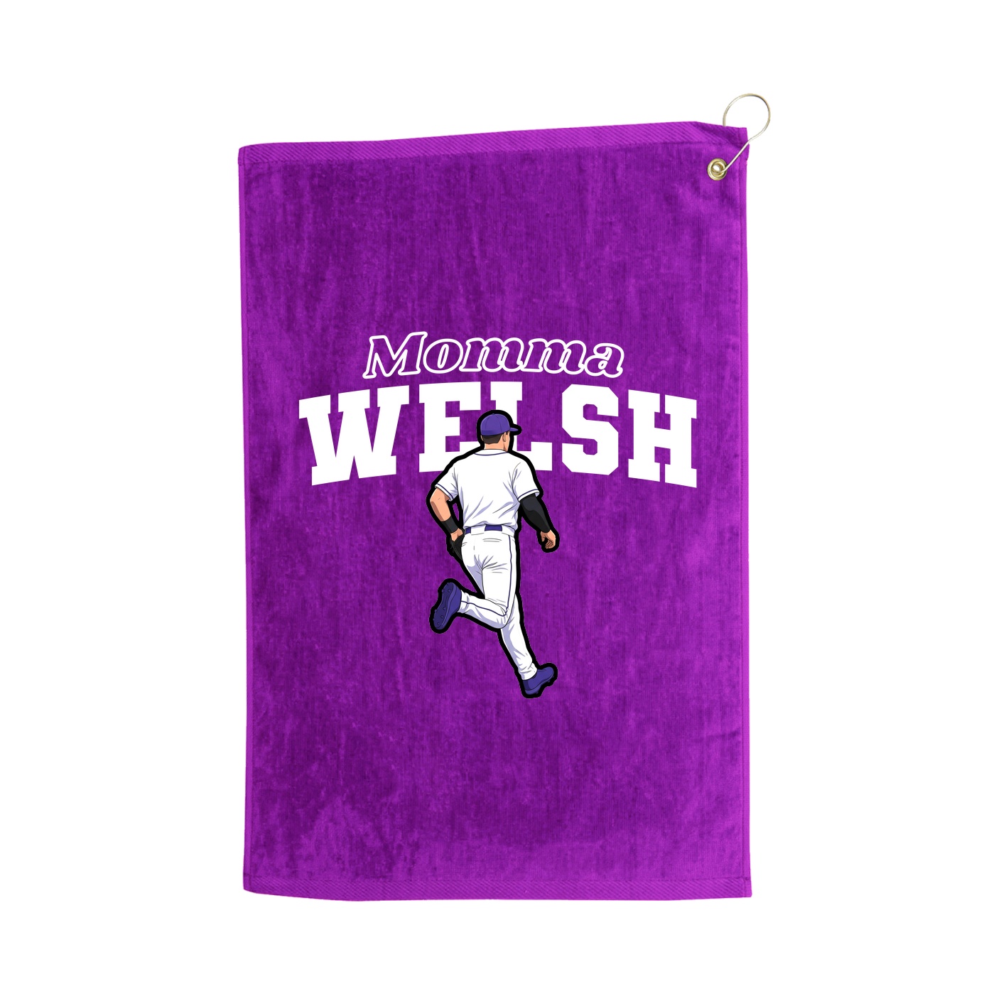 Golf Towel — Mothers Day Block in Purple