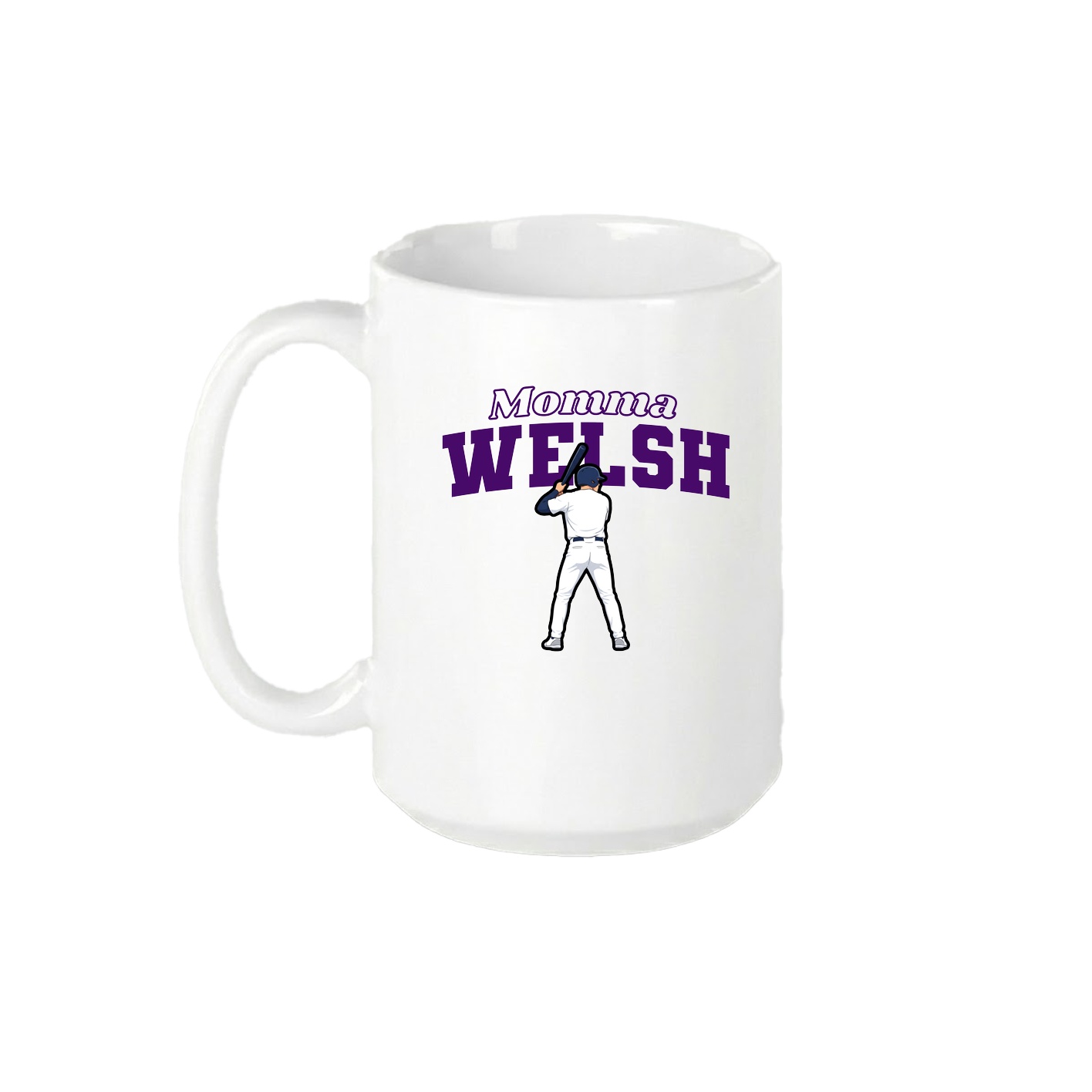 15oz Coffee Mug — Mothers Day Block in White