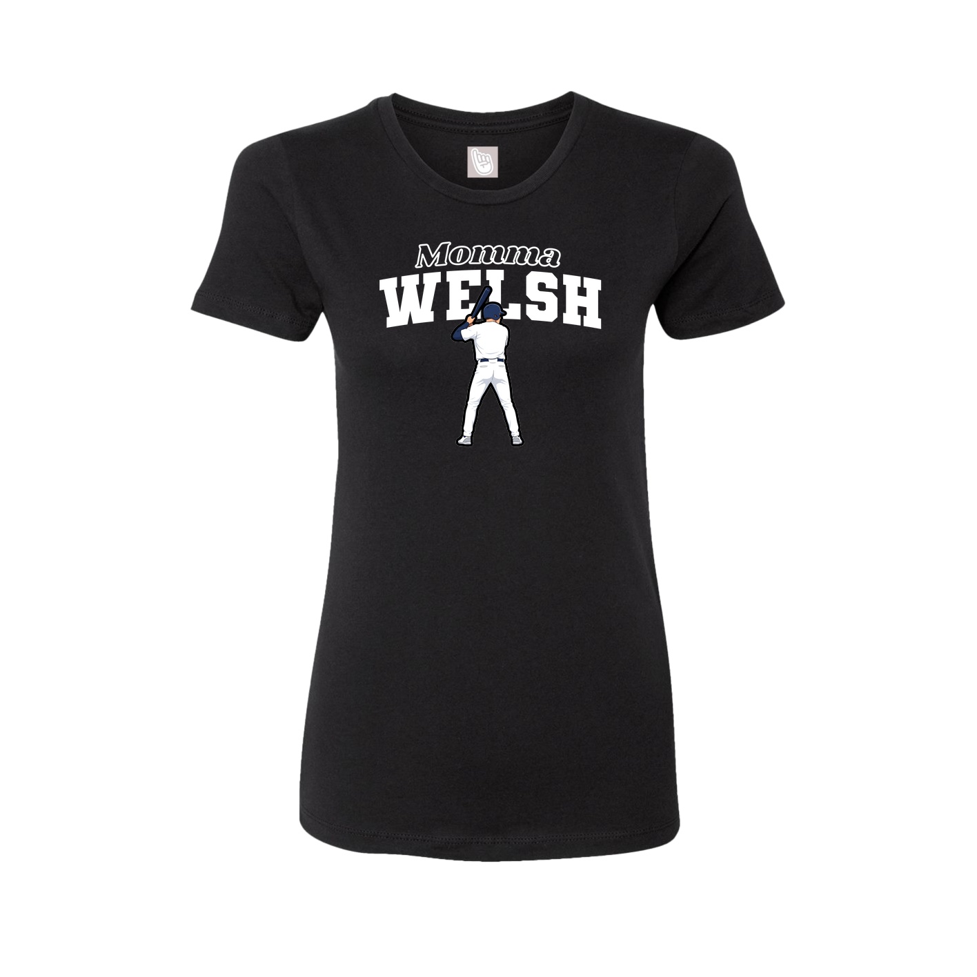 Womens Tee — Mothers Day Block in Black