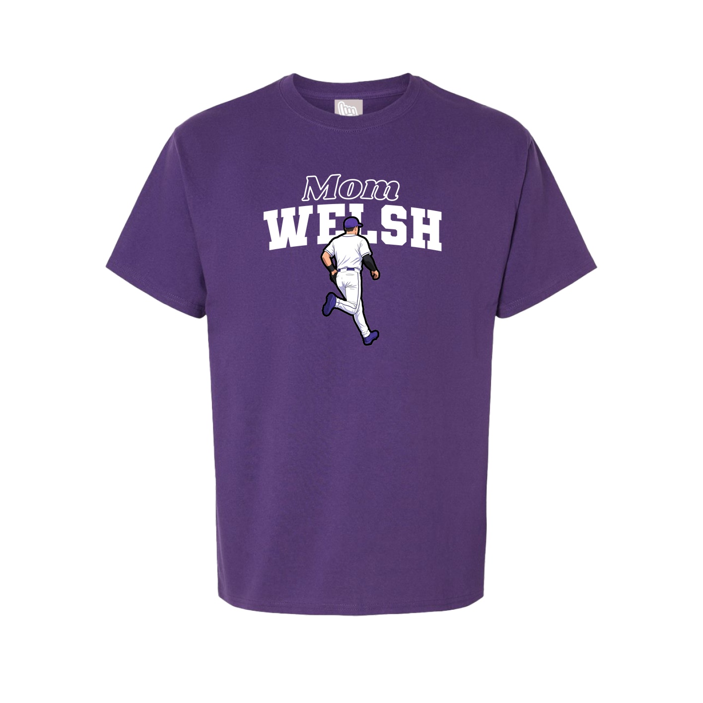 Youth Tee — Mothers Day Block in Purple