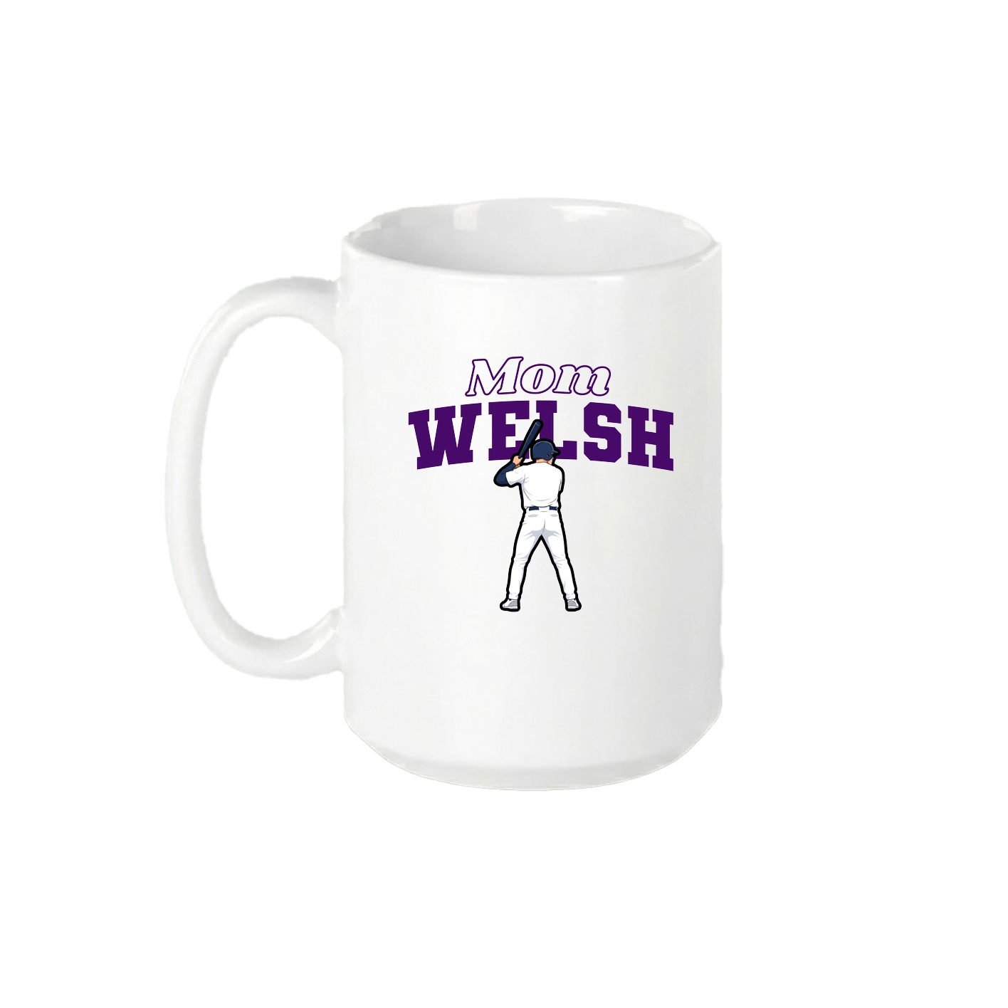 15oz Coffee Mug — Mothers Day Block in White