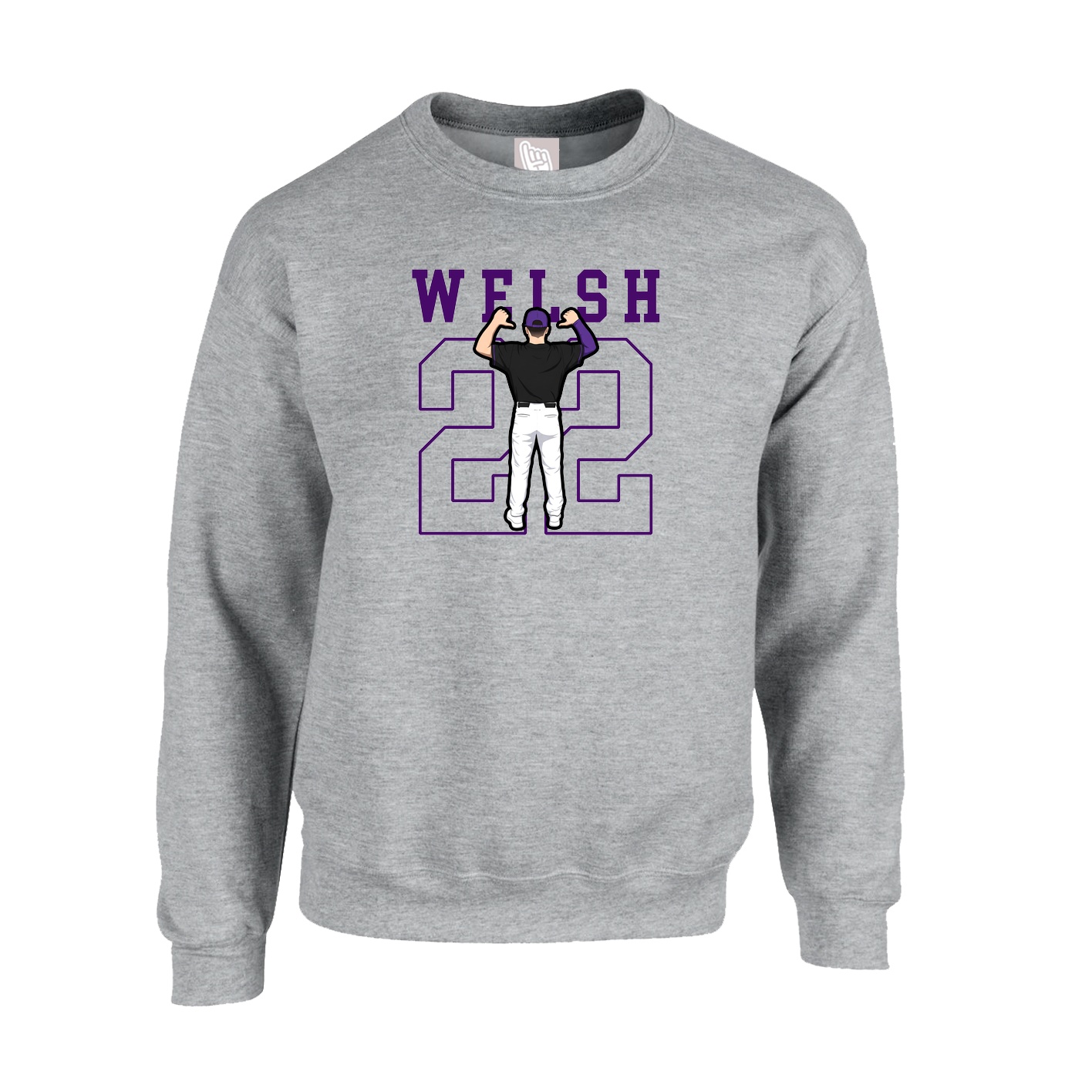 Fleece Crew — Shirsey in Grey