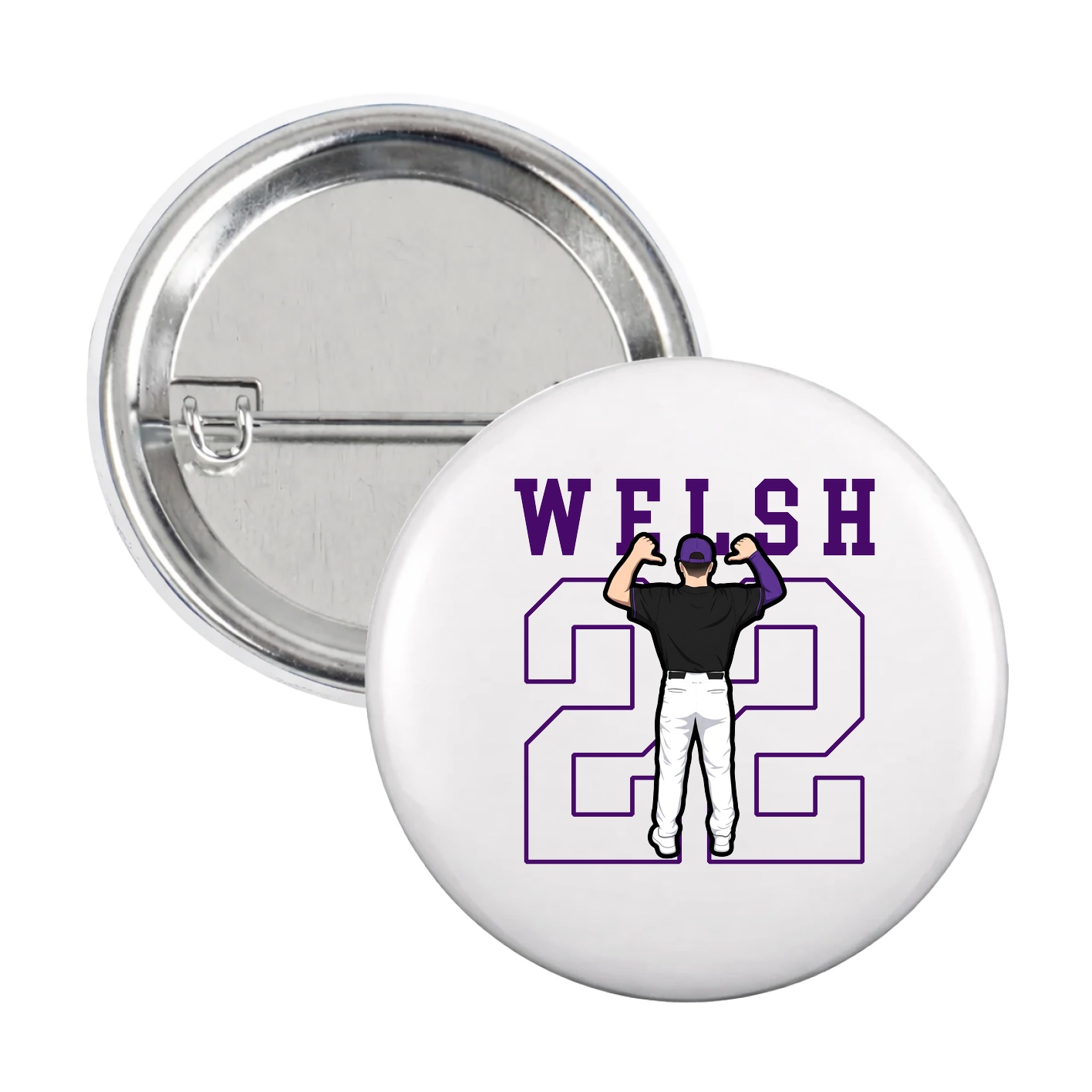 Game Day Button — Shirsey in White
