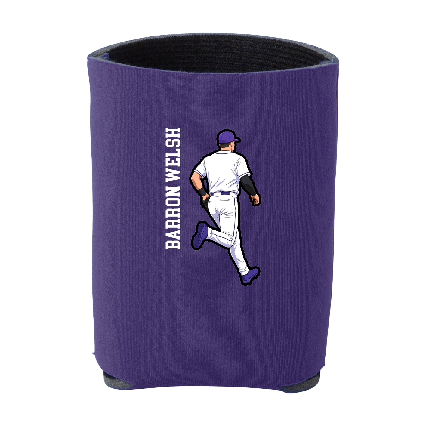 Can Holder — Name Vertical in Purple