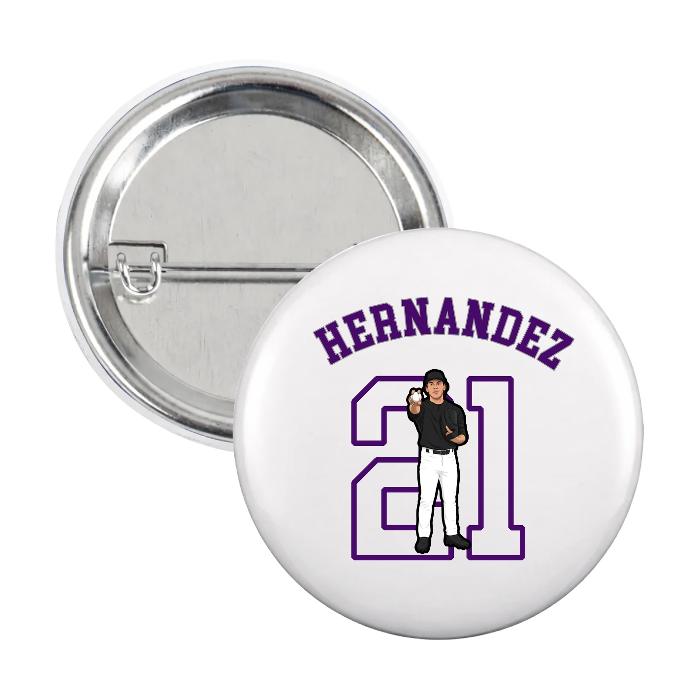 Game Day Button — Shirsey Arch in White