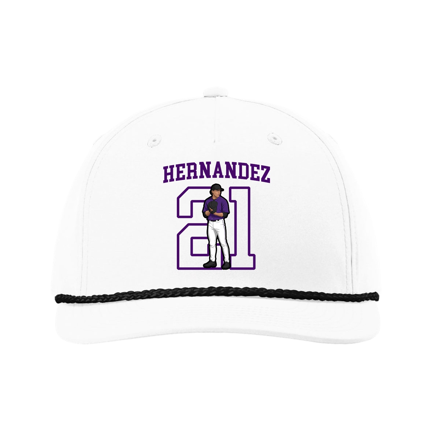 Five-Panel Classic Rope Cap — Shirsey in White