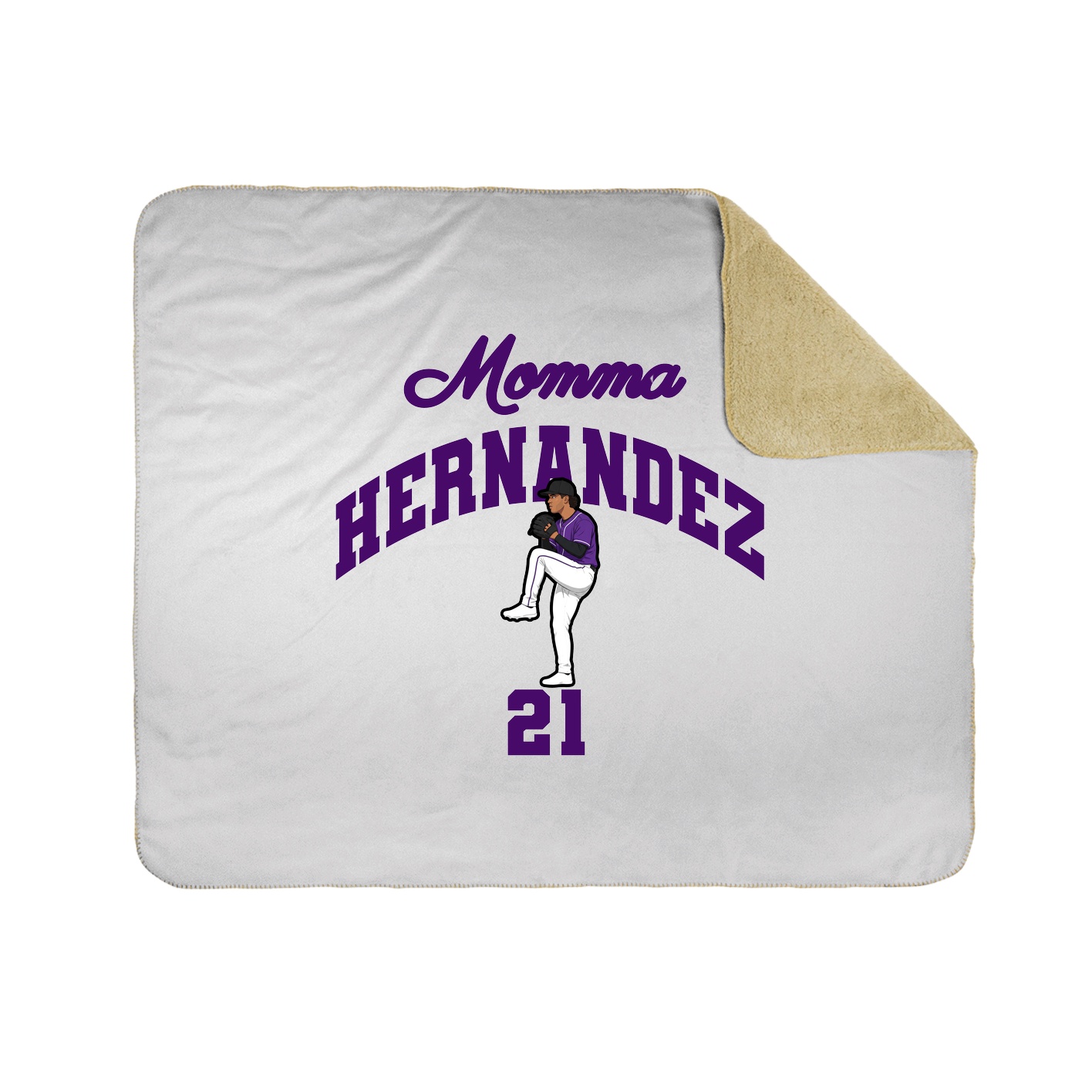 Throw Blanket — Mothers Day Arch in White