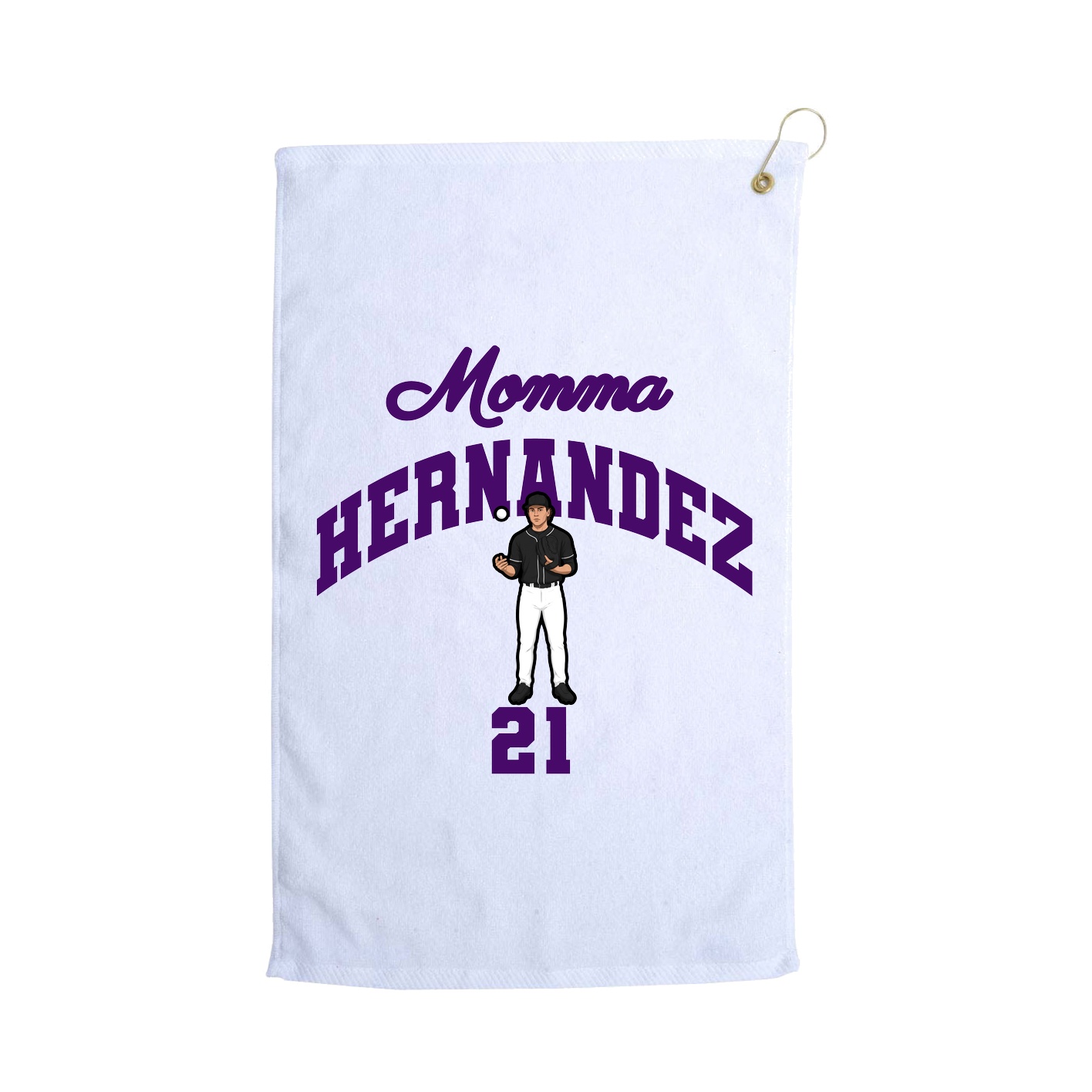 Golf Towel — Mothers Day Arch in White
