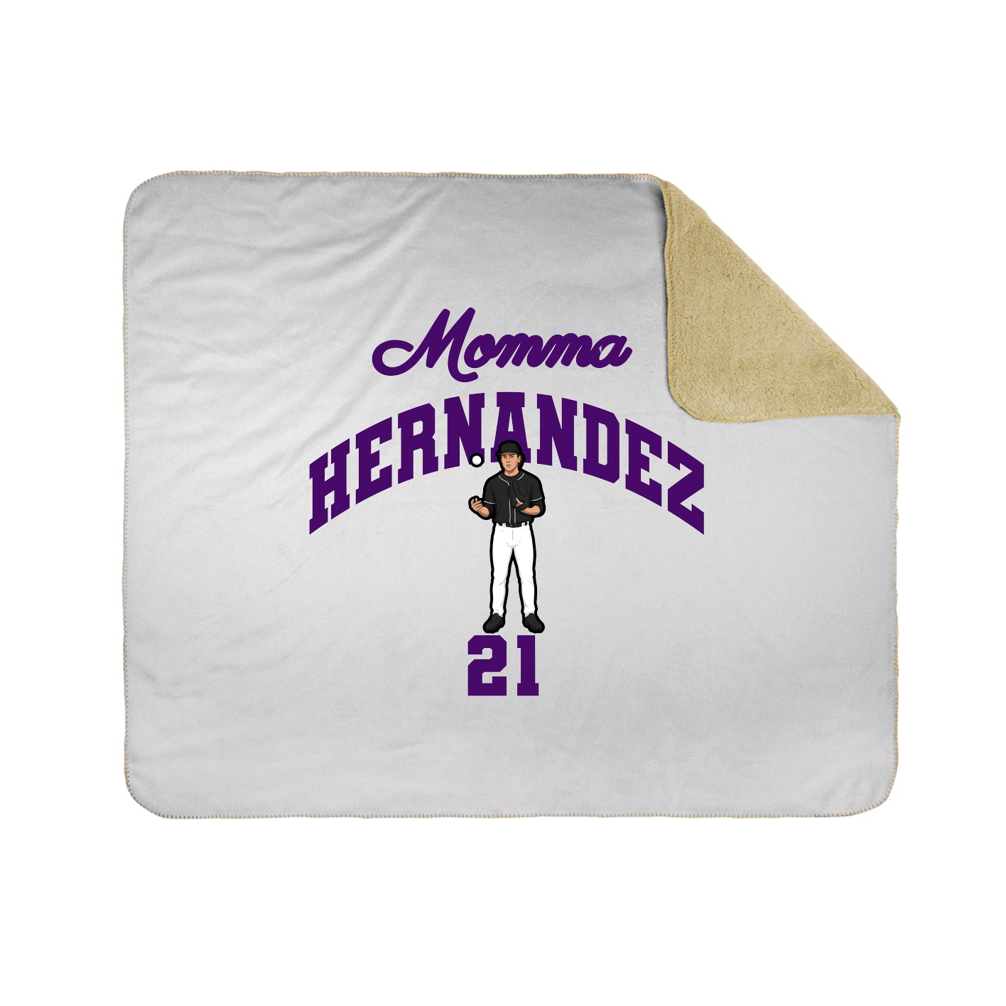 Throw Blanket — Mothers Day Arch in White