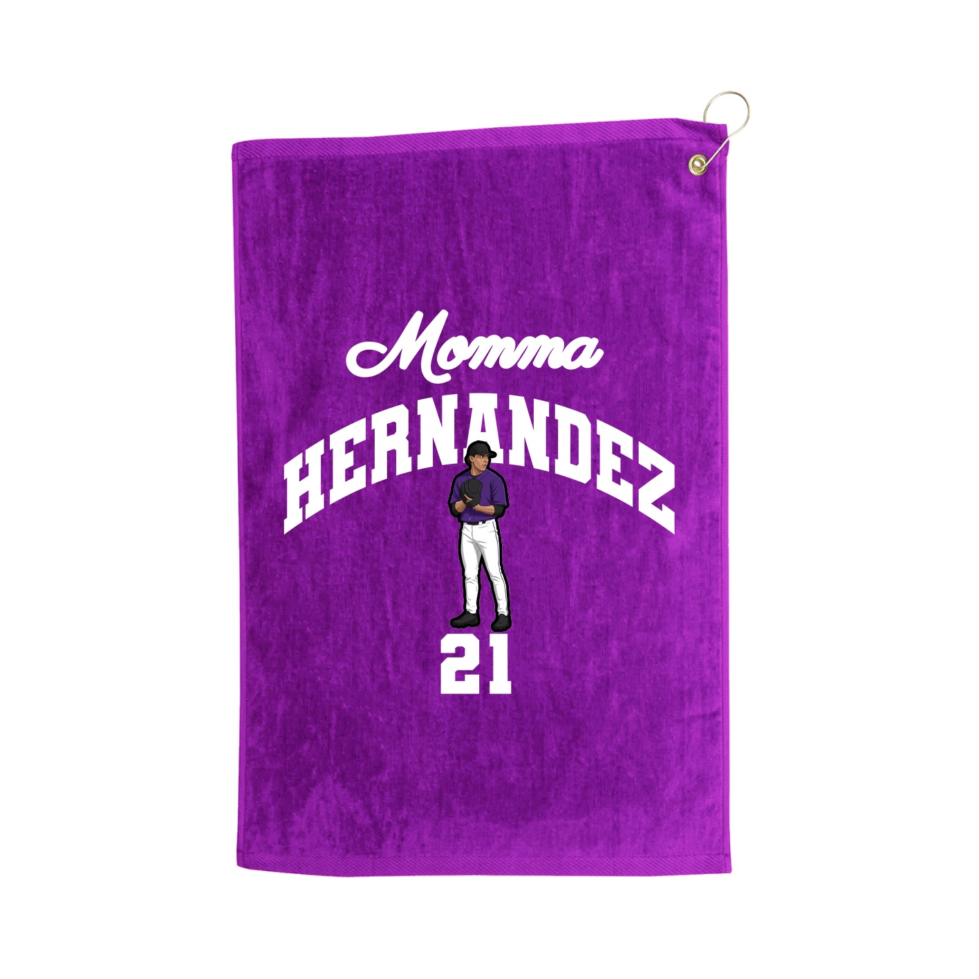 Golf Towel — Mothers Day Arch in Purple