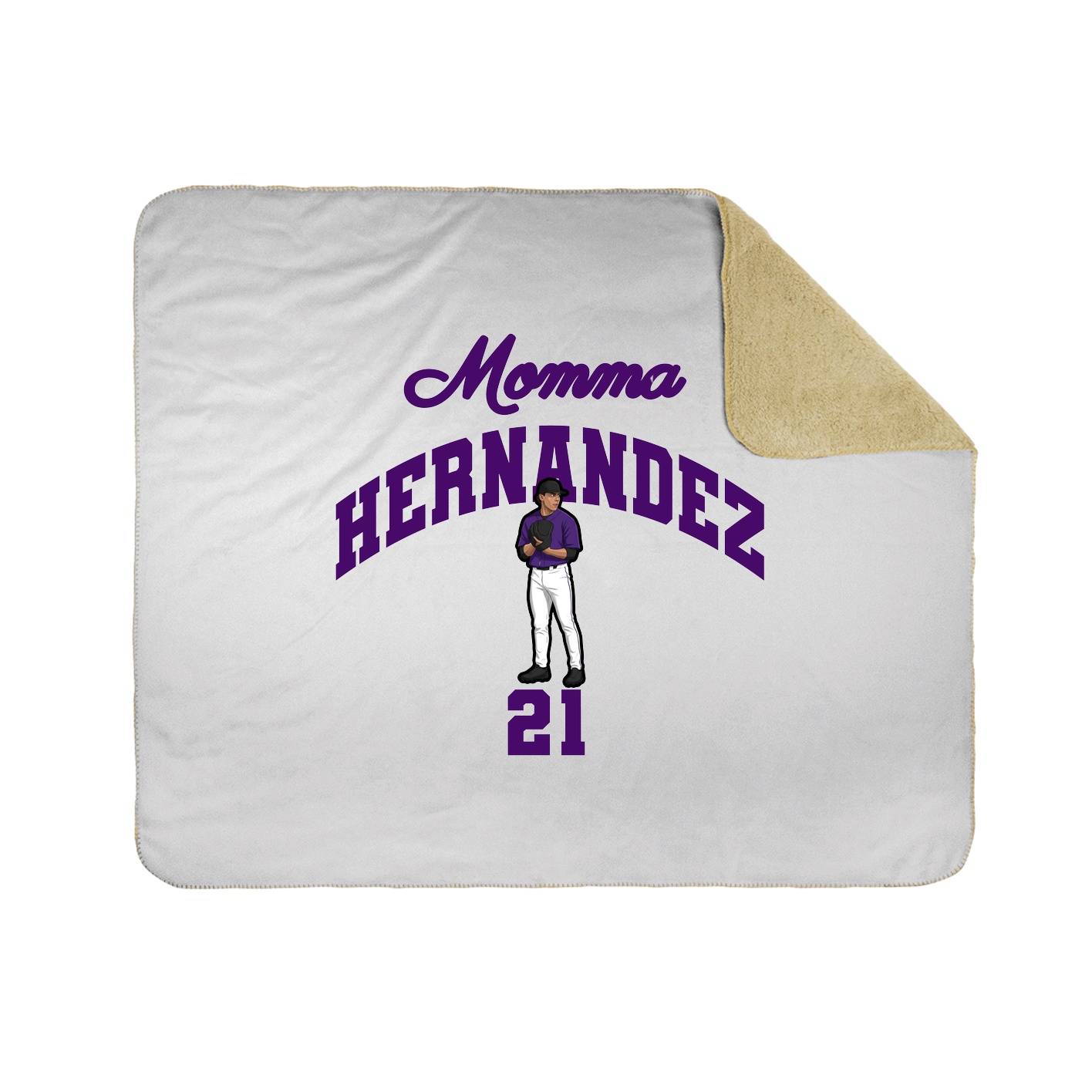 Throw Blanket — Mothers Day Arch in White