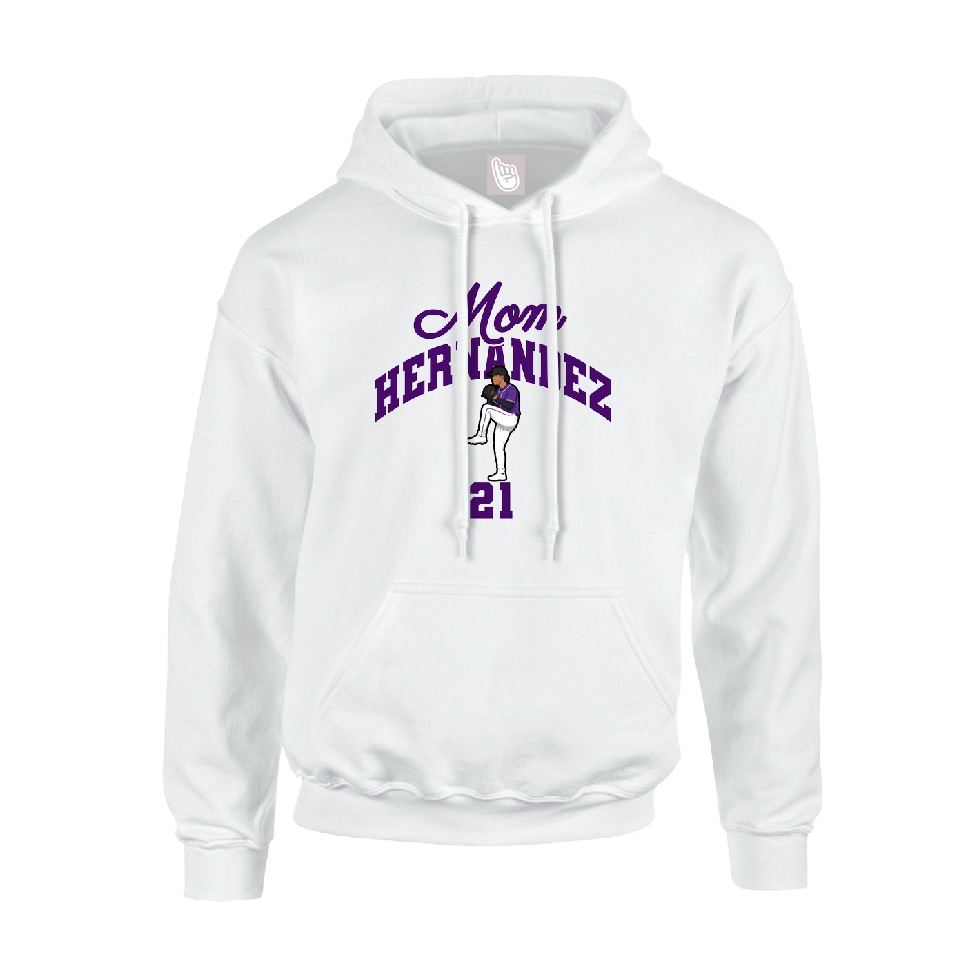 Hoodie — Mothers Day Arch in White