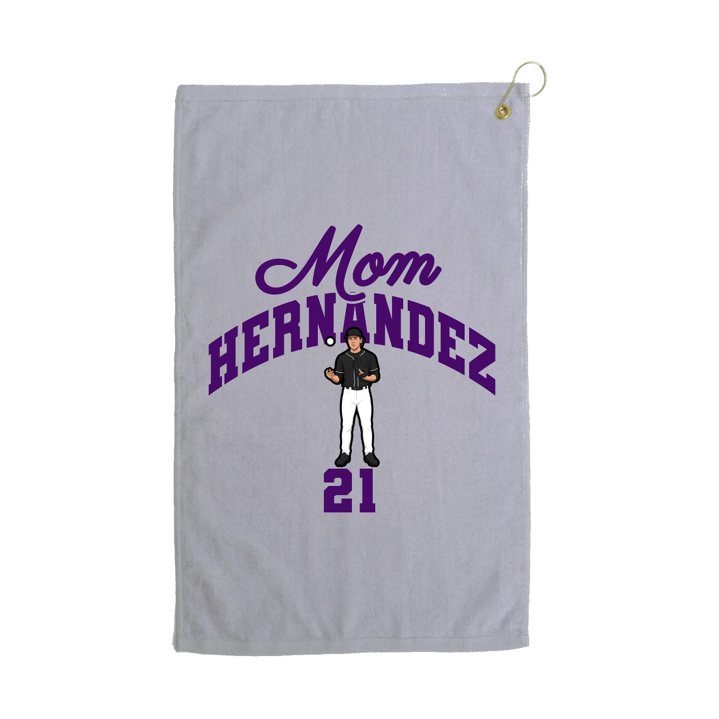 Golf Towel — Mothers Day Arch in Grey