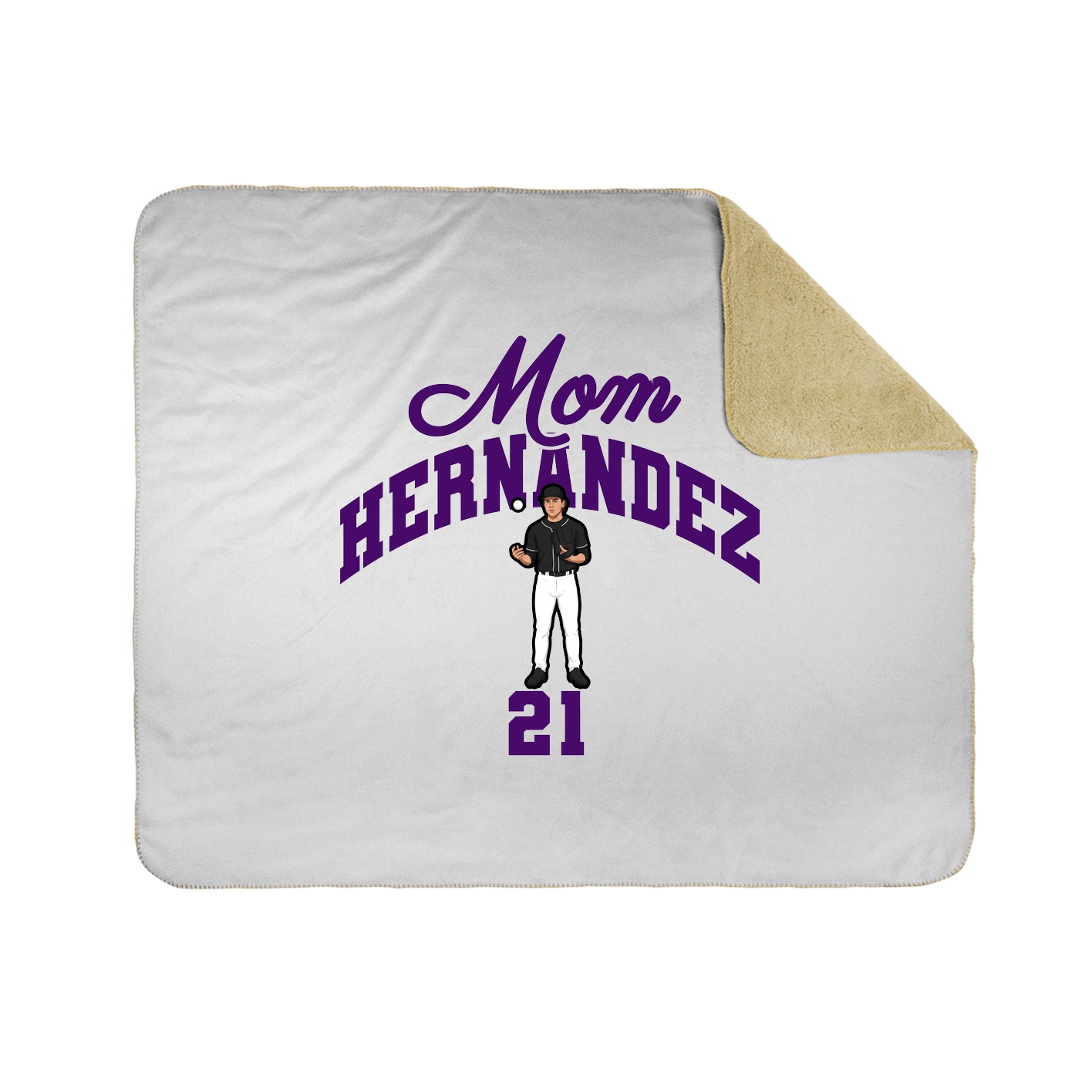 Throw Blanket — Mothers Day Arch in White