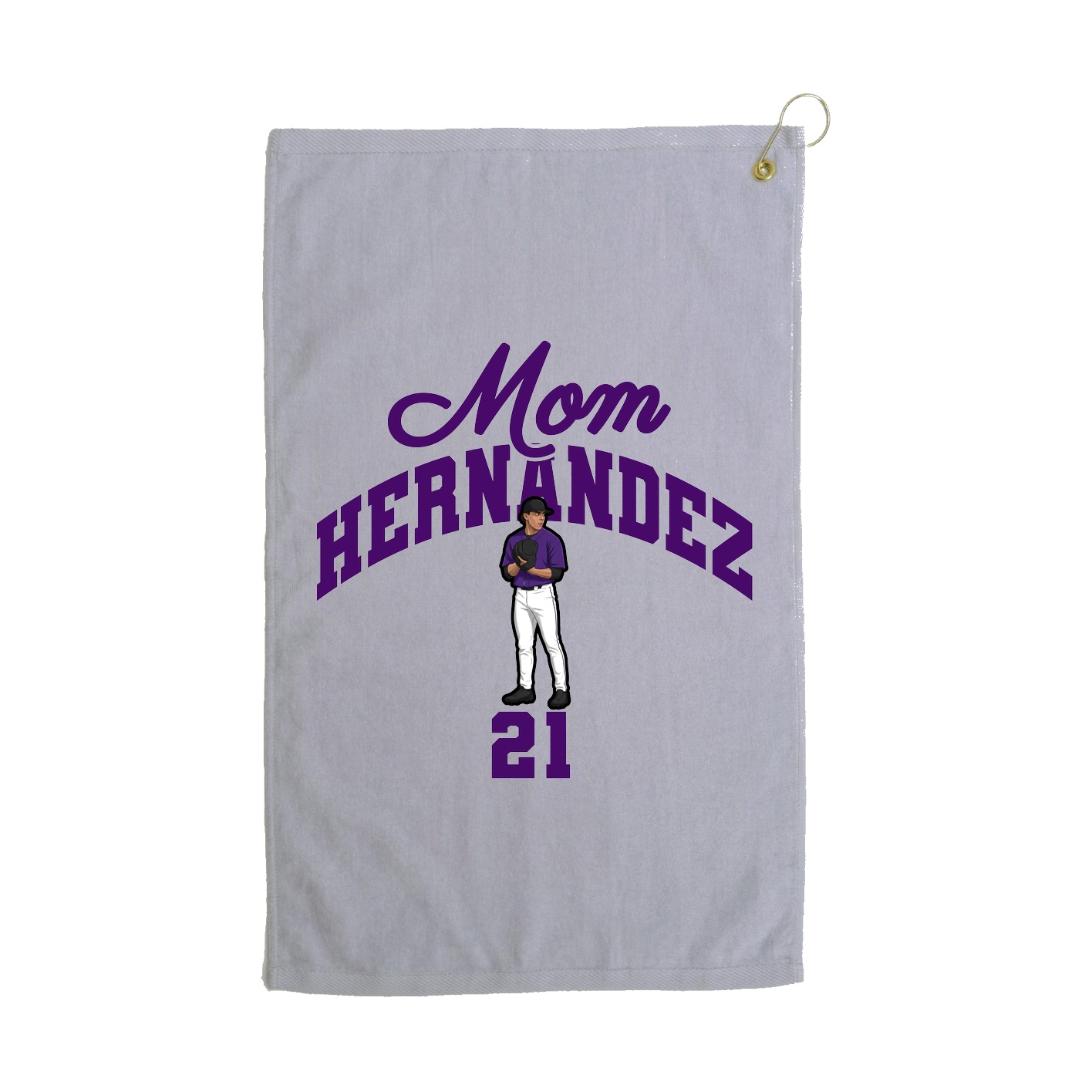 Golf Towel — Mothers Day Arch in Grey