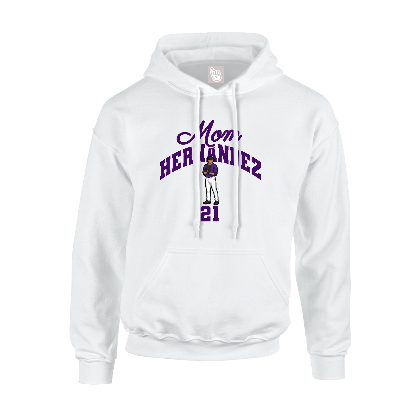 Hoodie — Mothers Day Arch in White