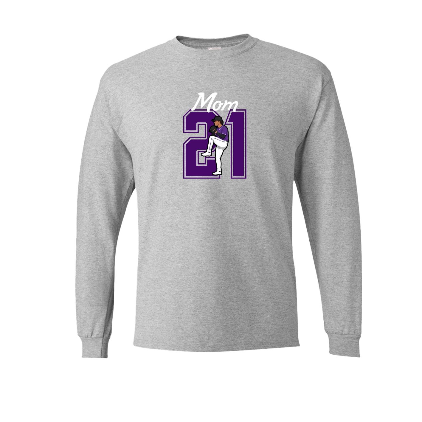 Long Sleeve Tee — Mothers Day Shirsey in Grey