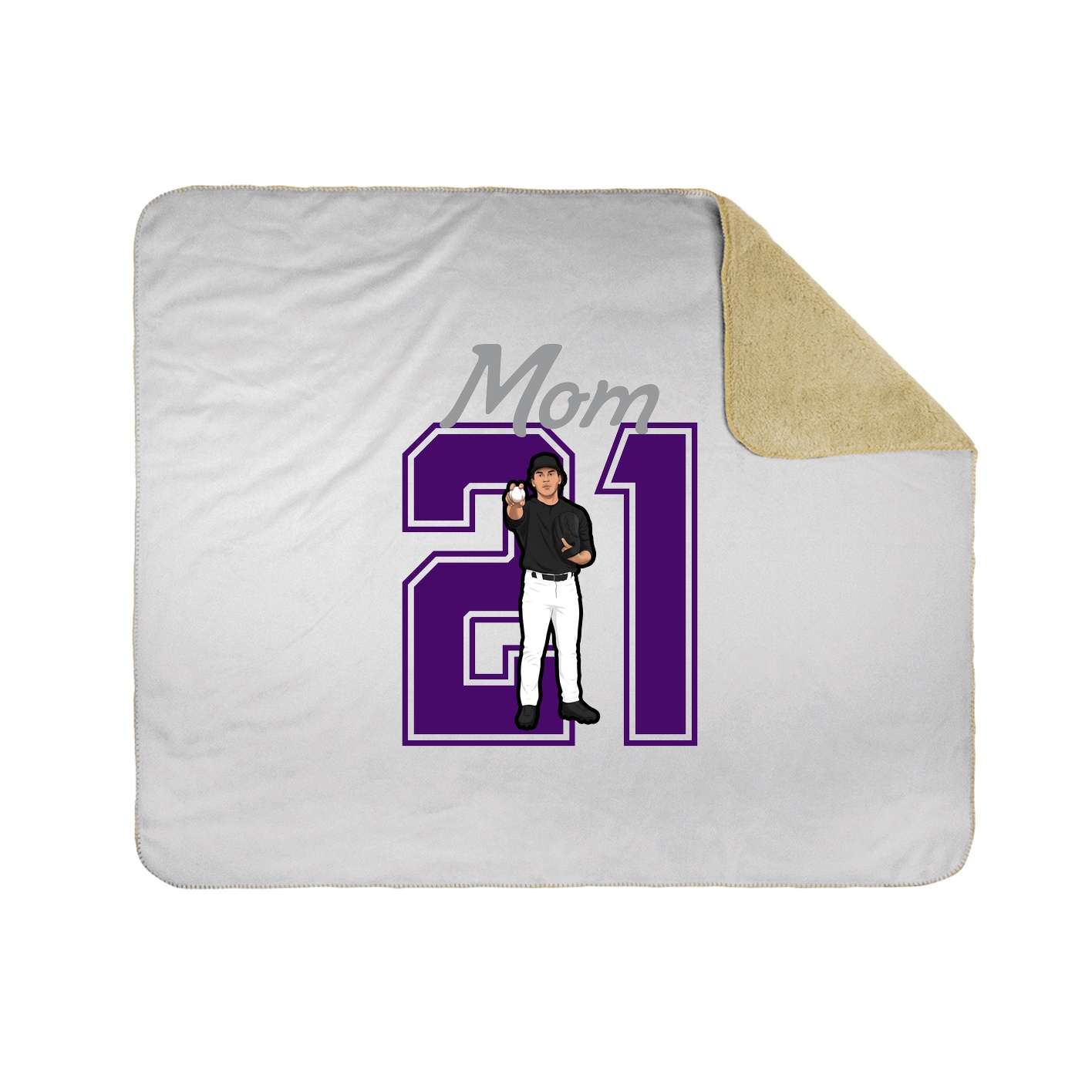 Throw Blanket — Mothers Day Shirsey in White