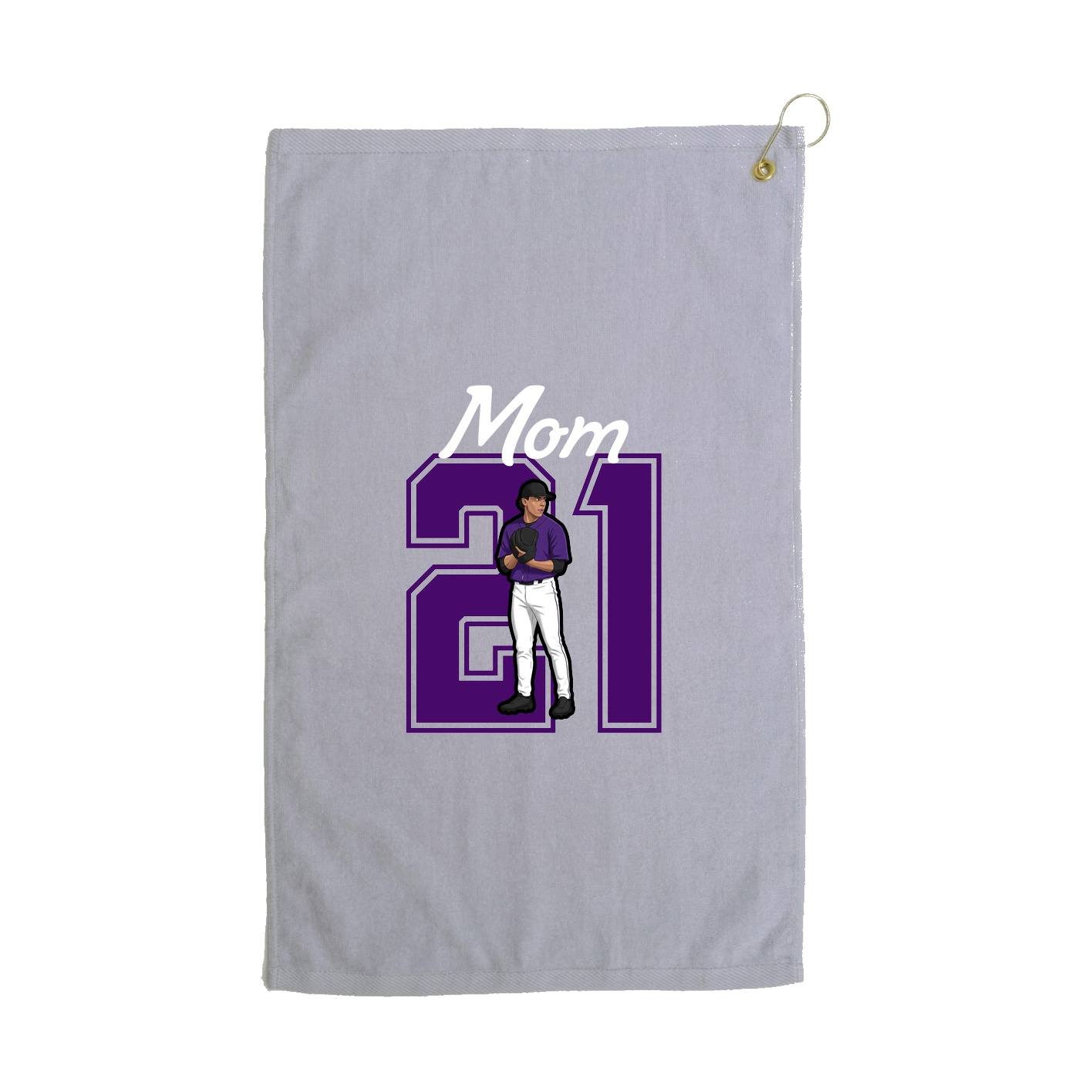Golf Towel — Mothers Day Shirsey in Grey