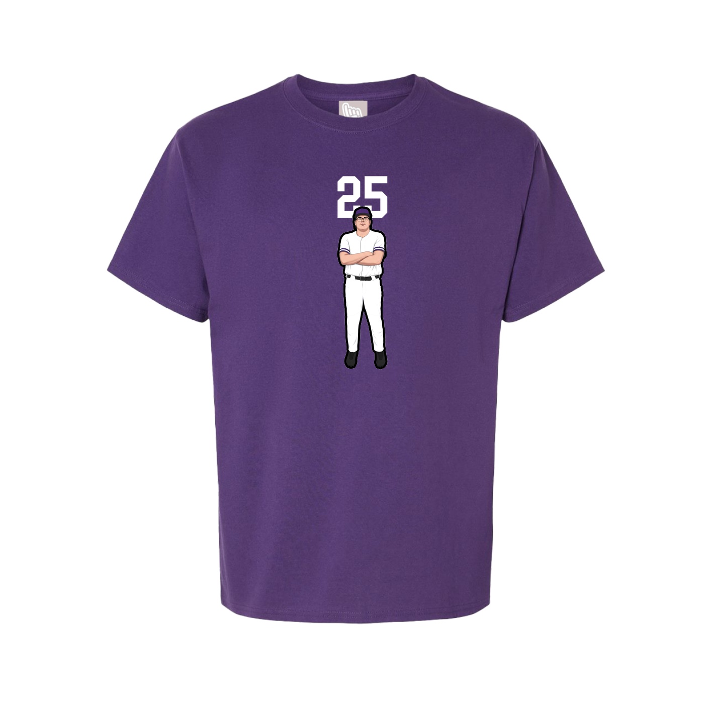 Youth Tee — Number Top in Purple