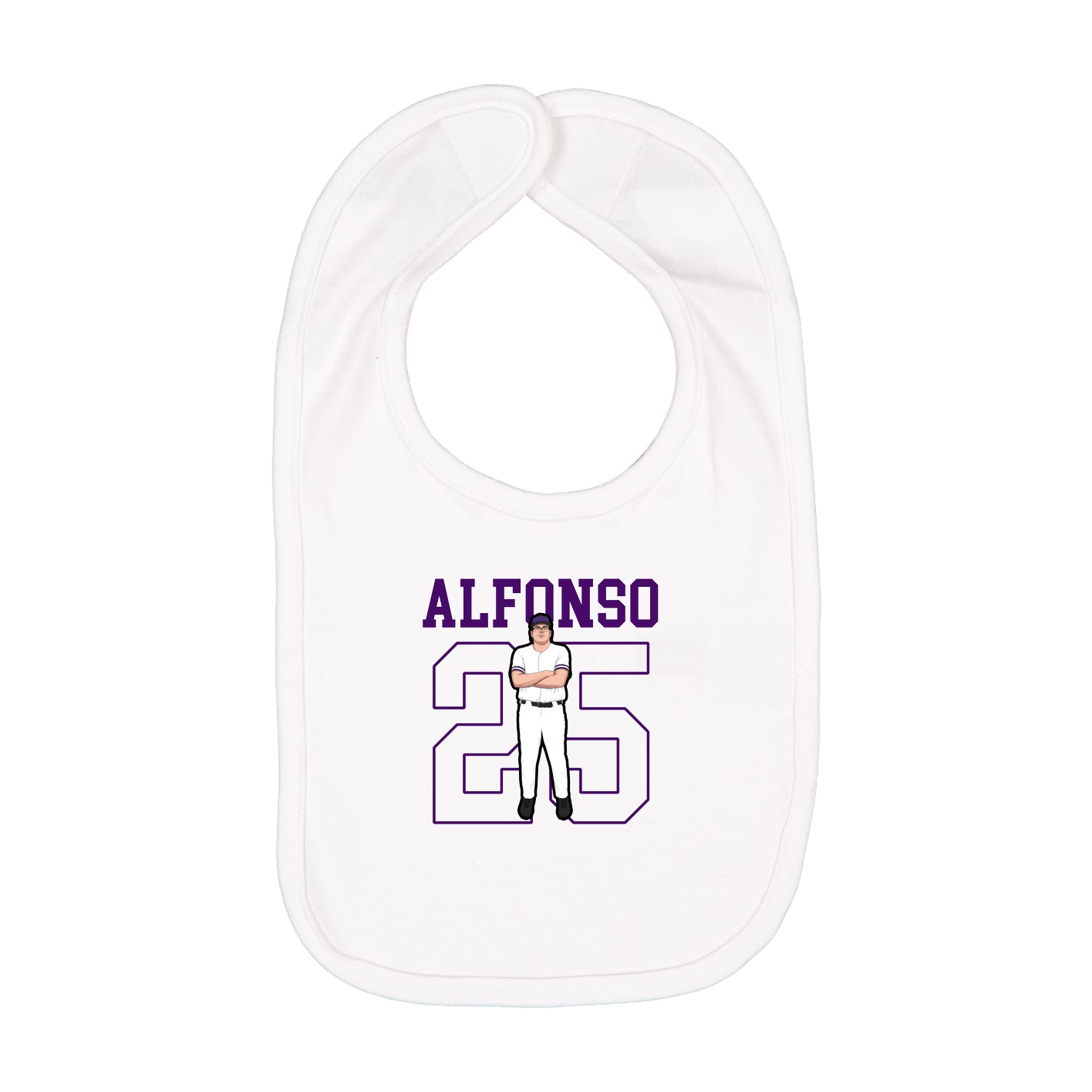 Infant Bib — Shirsey in White