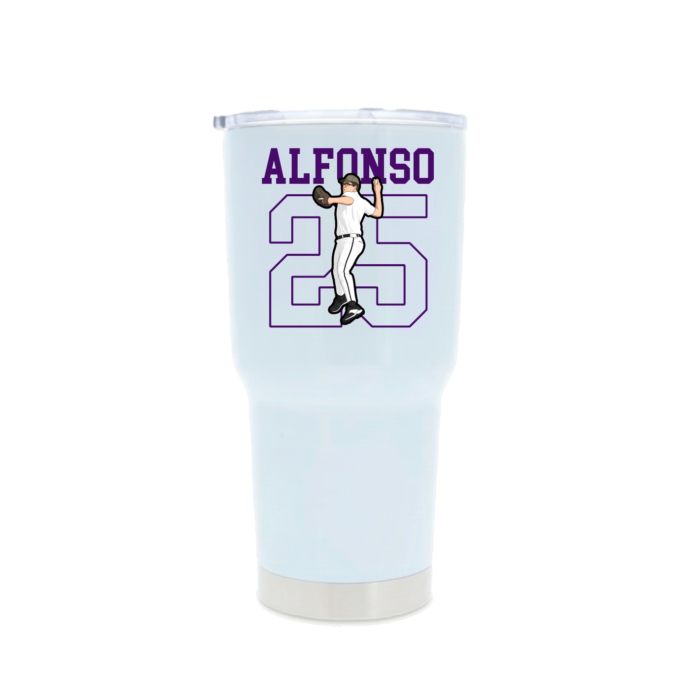 30oz Stainless Steel Tumbler — Shirsey in White