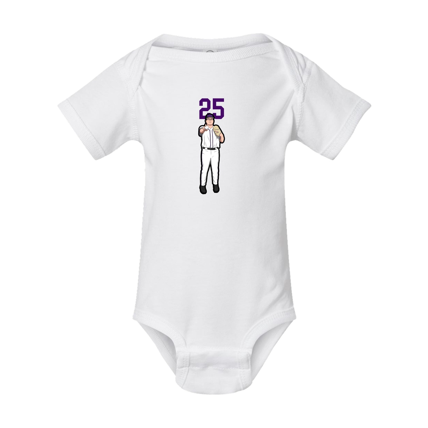 Baby Onesie — Number Top in White
