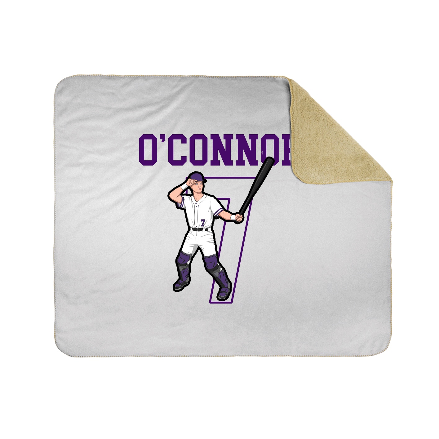 50x60 Sherpa Lined Throw Blanket