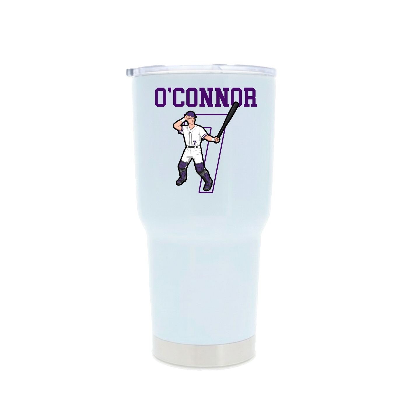 30oz Stainless Steel Tumbler — Shirsey in White